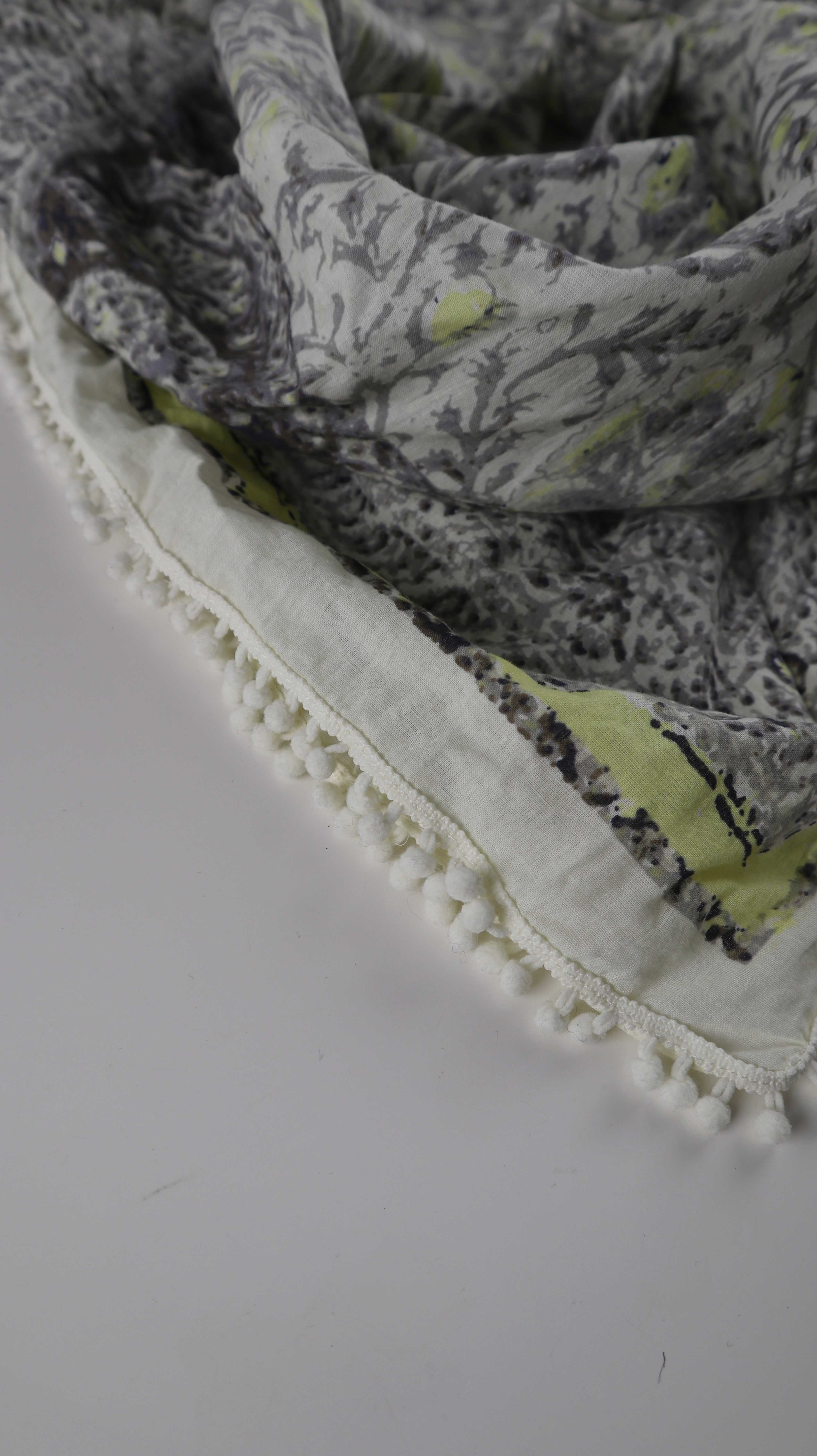 Tuch Schal Halstuch Gelb Grün