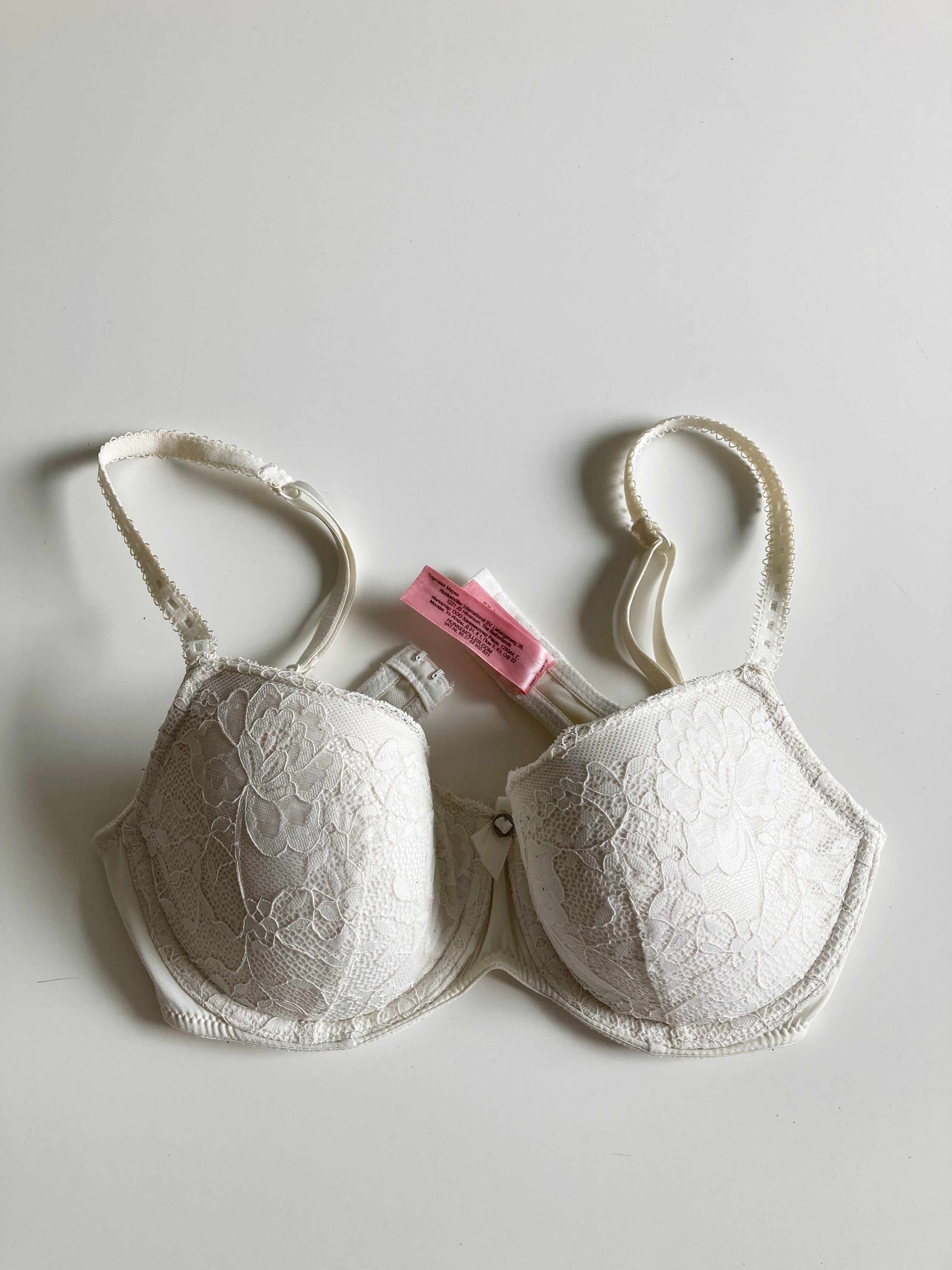 Hunkemöller BH weiß weiss 75D basic Spitze Brokant