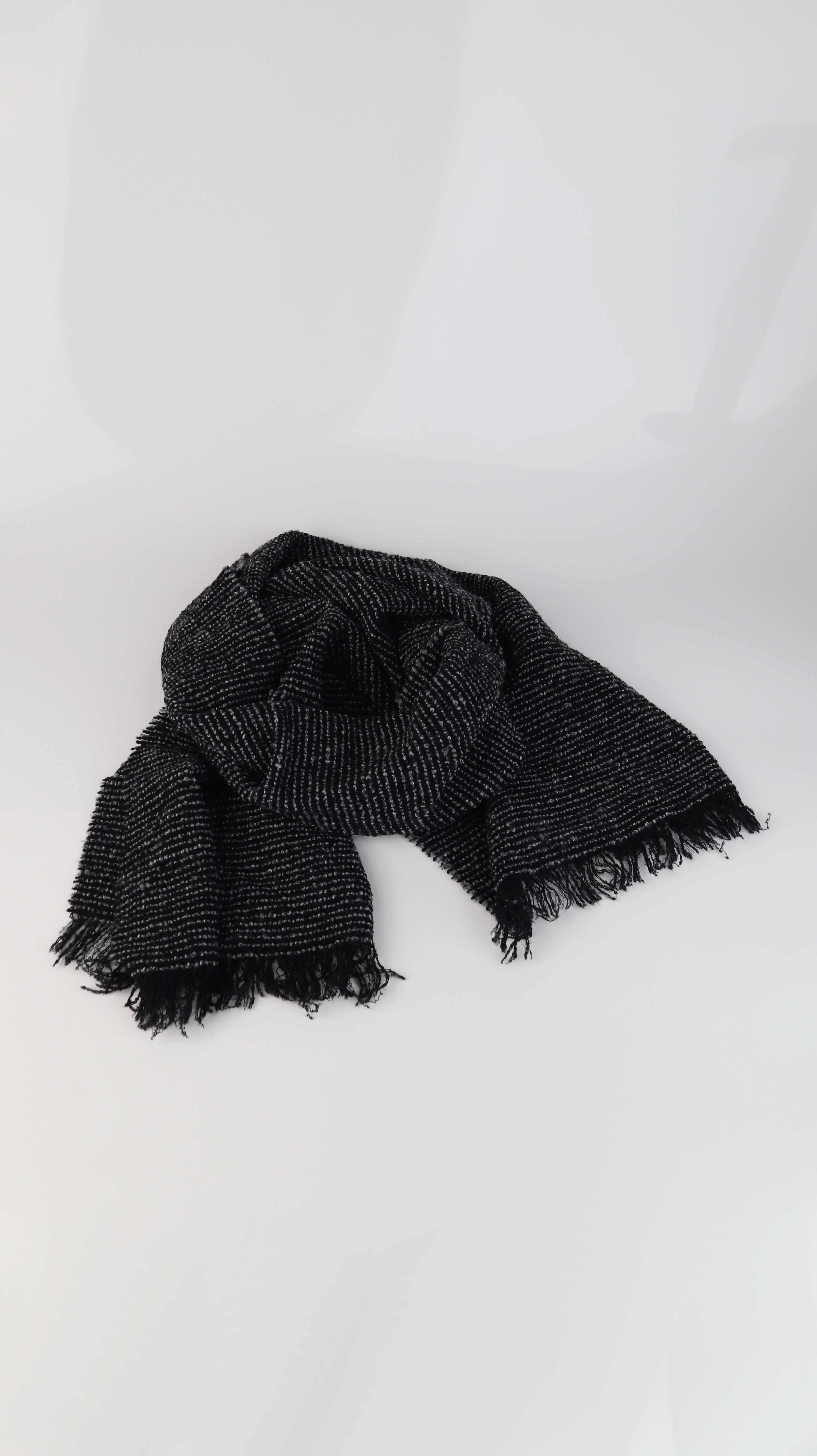 Missoni Schal Schwarz Wolle Wollschal Strickschal Made in Italy