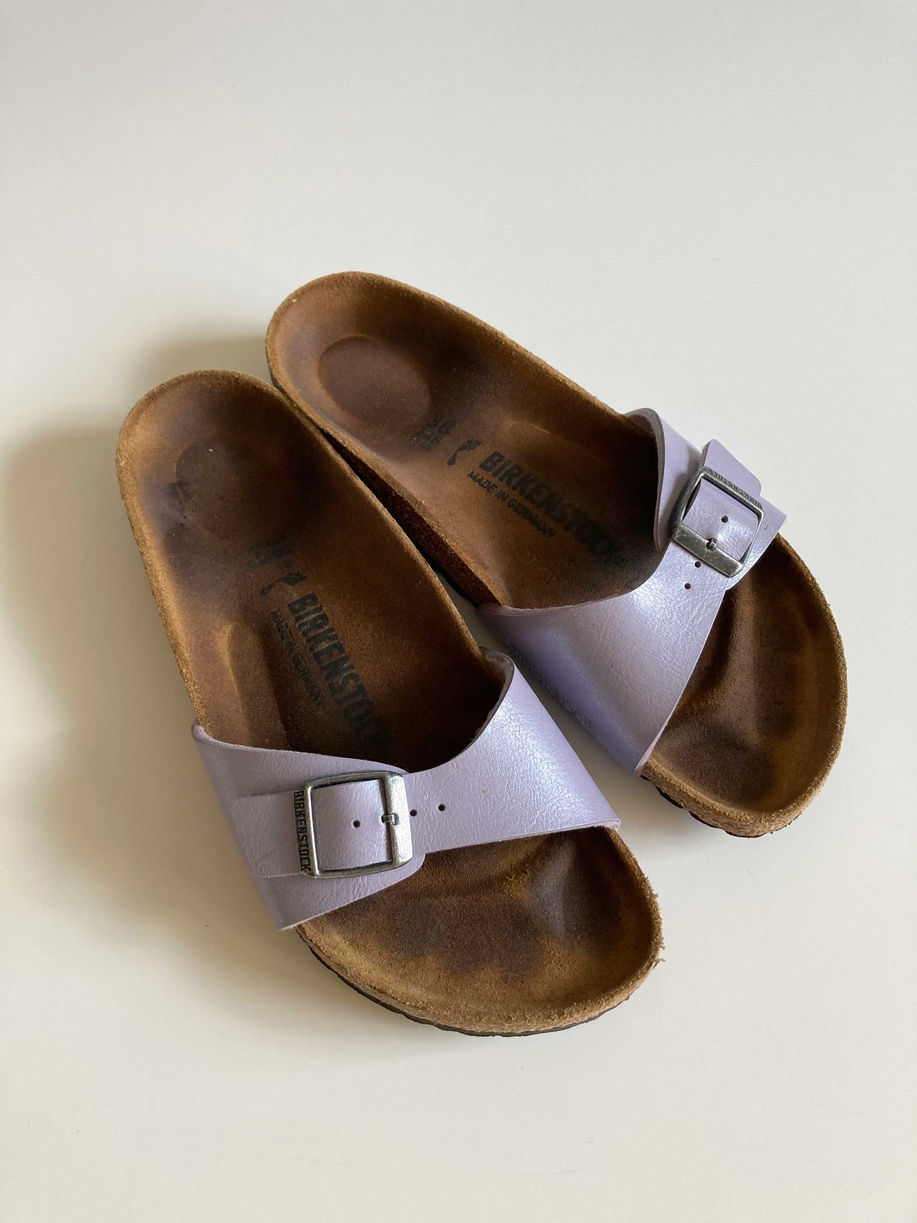 Birkenstock Slipper Loafer Sandalen Lila Madrid 38 Flieder