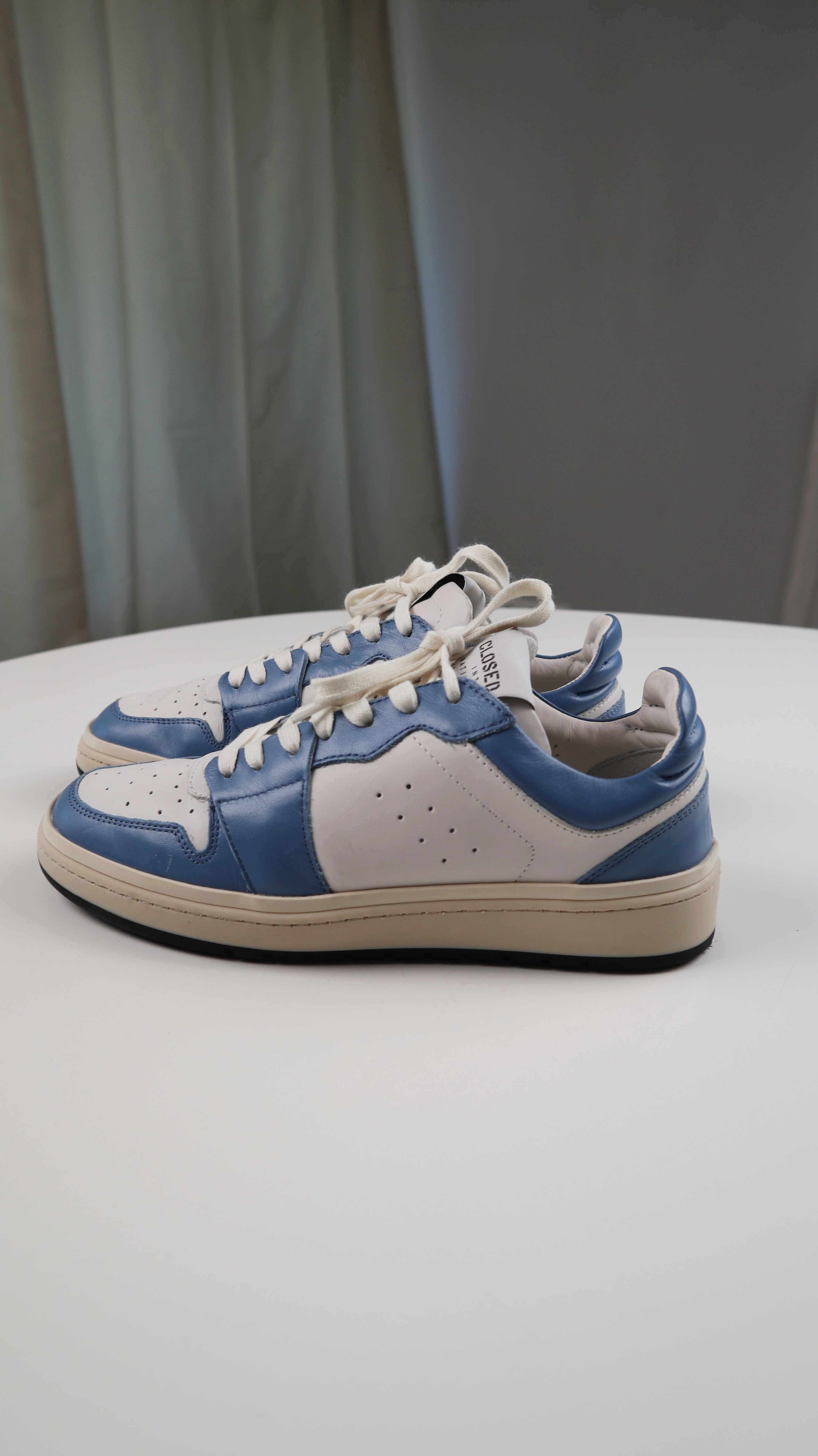Closed Sneaker weiß blau 38 Turnschuhe Ledersneaker