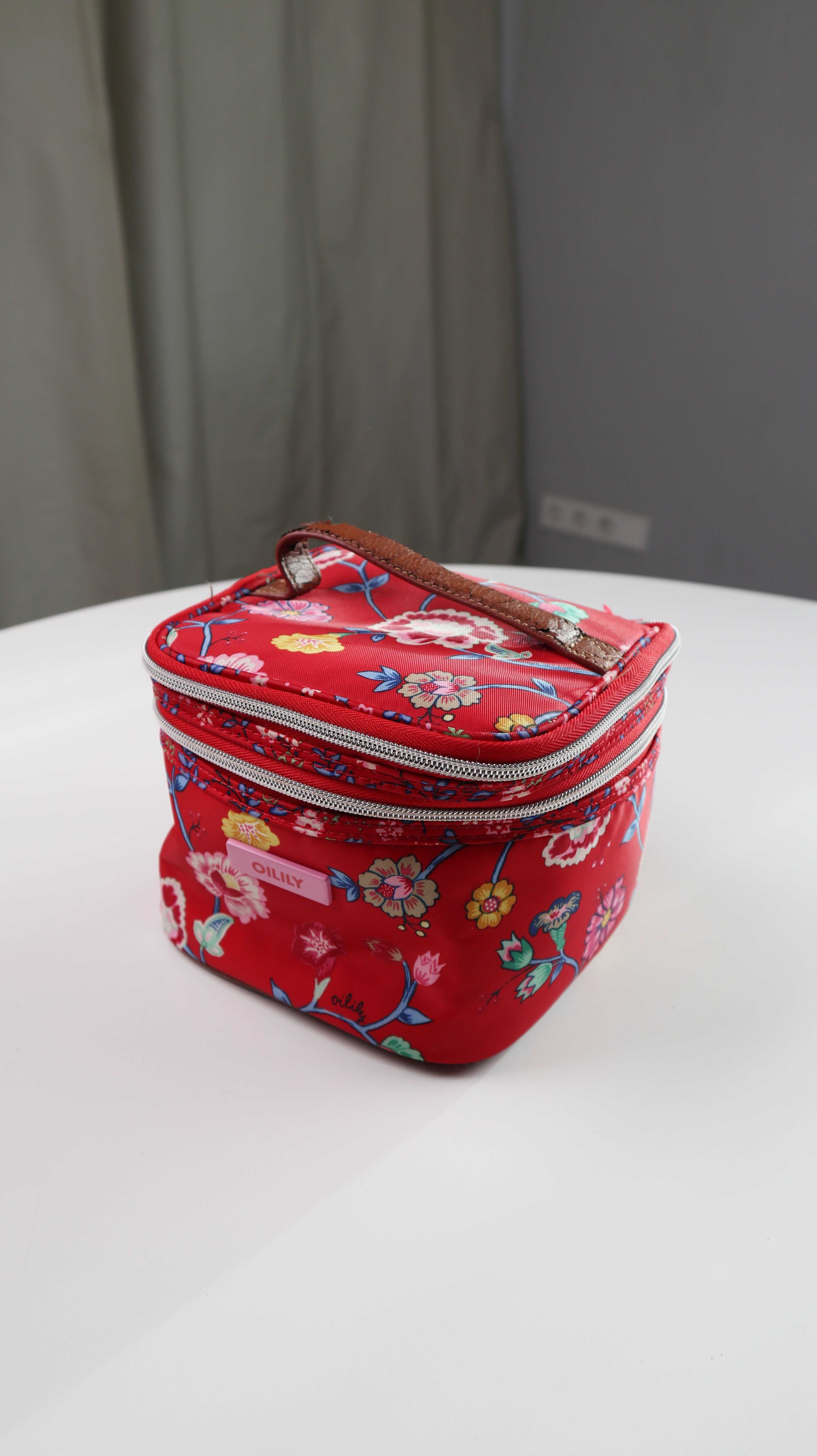 Oilily Schmuckcase Kosmetiktasche Etui rot Case Waschtasche