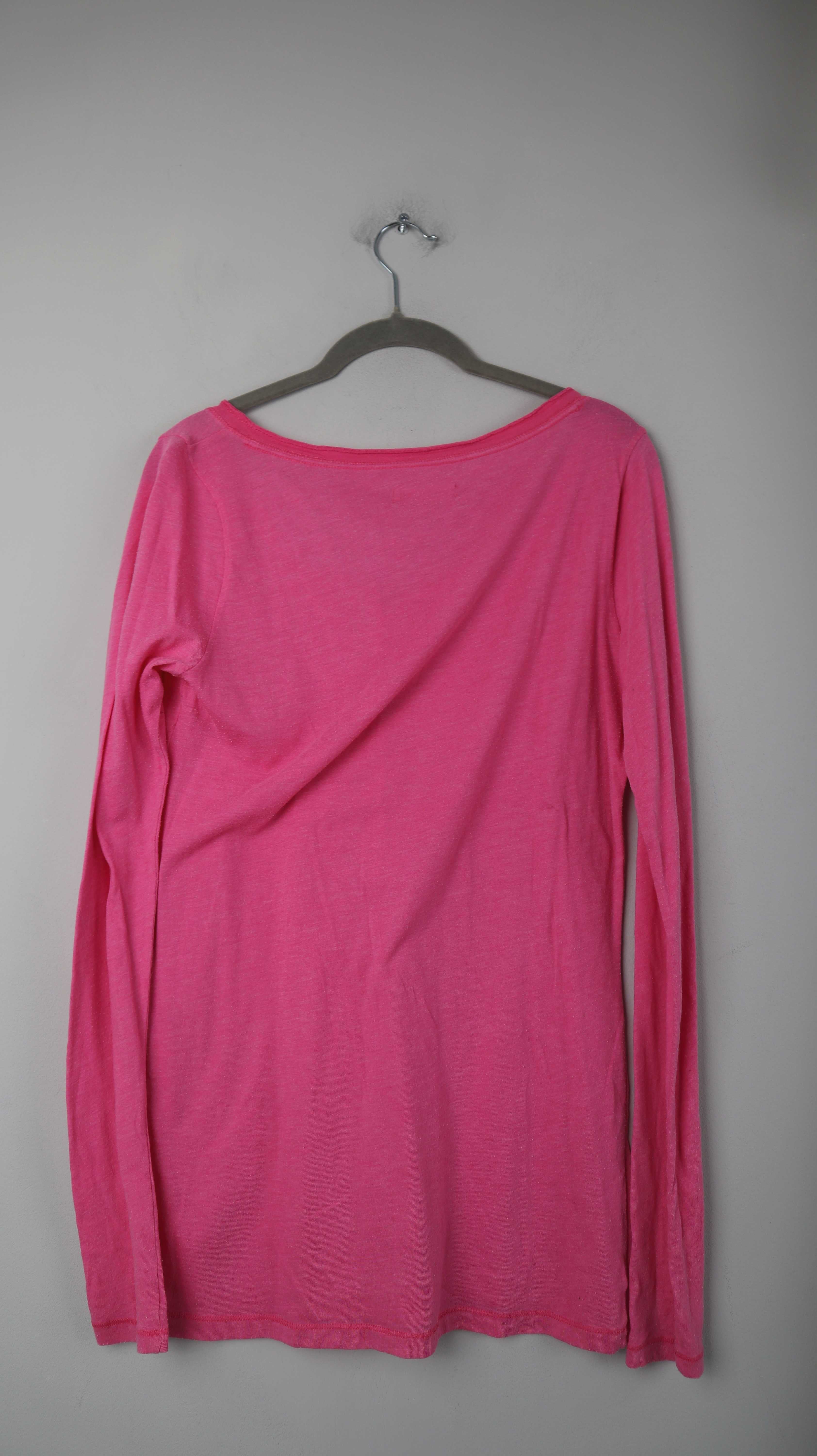 Hollister Shirt Pink 40 L longsleeve langärmlig Oberteil basic einfarbig
