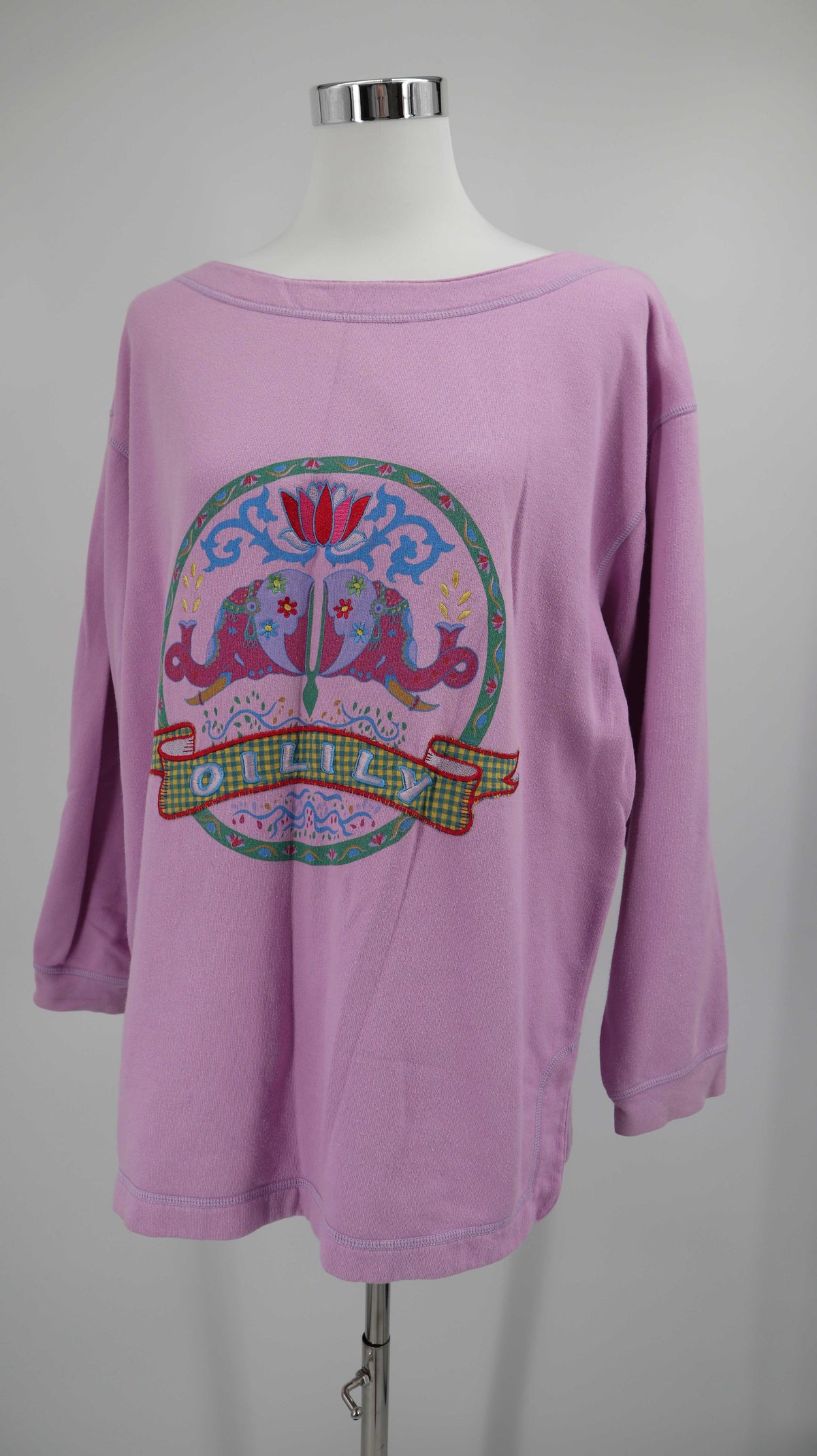 Oilily Pullover Sweater Lila Flieder 38 M Vintage Sweatshirt Oberteil