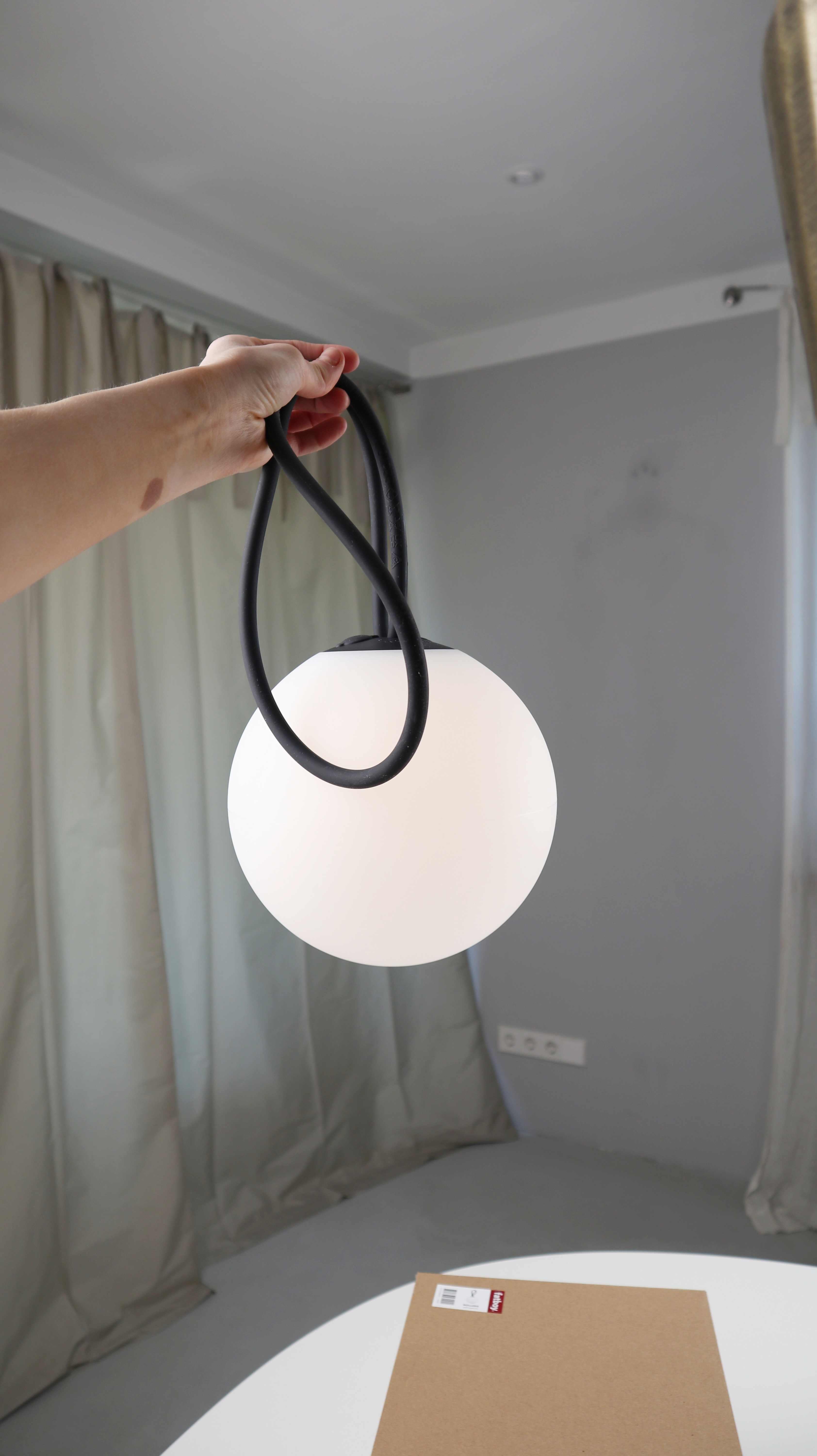 Fatboy Bolleke Lampe Outdoorlampe Licht Kugellampe weiß schwarz