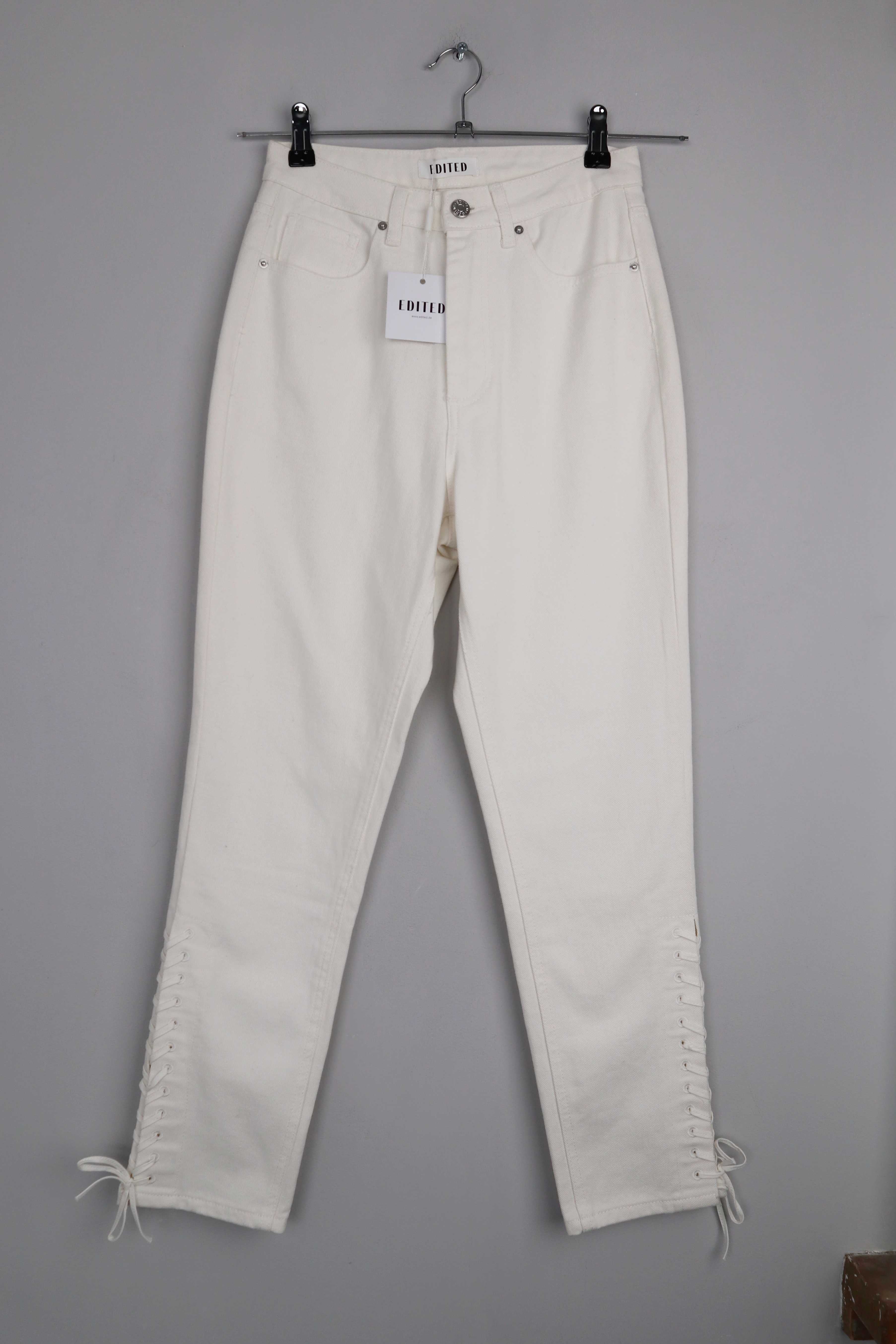 Edited Hose neu Weiß weiss 36 S slim skinny high waist
