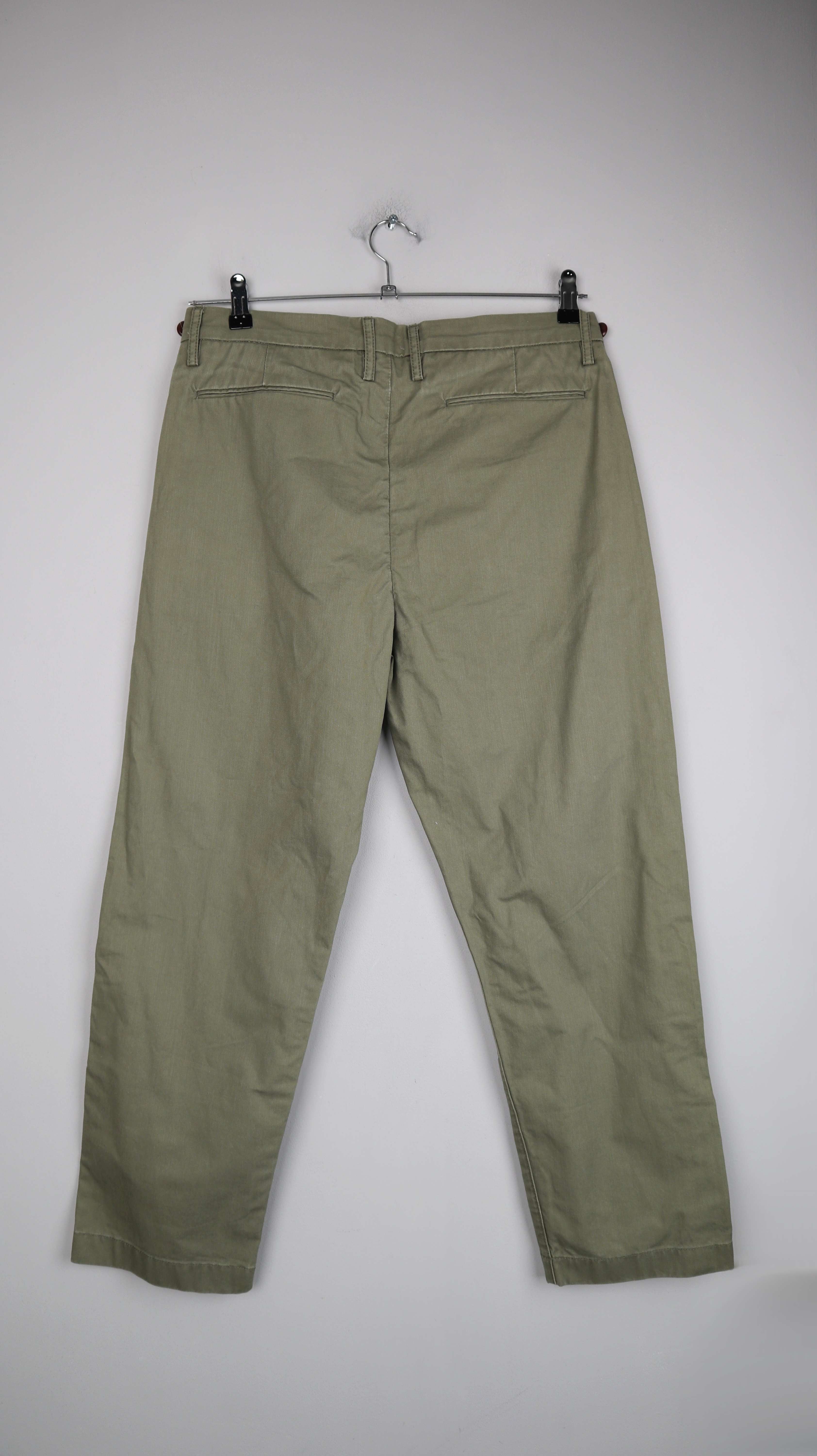 Closed Chino grün Khaki Hose L Stoffhose