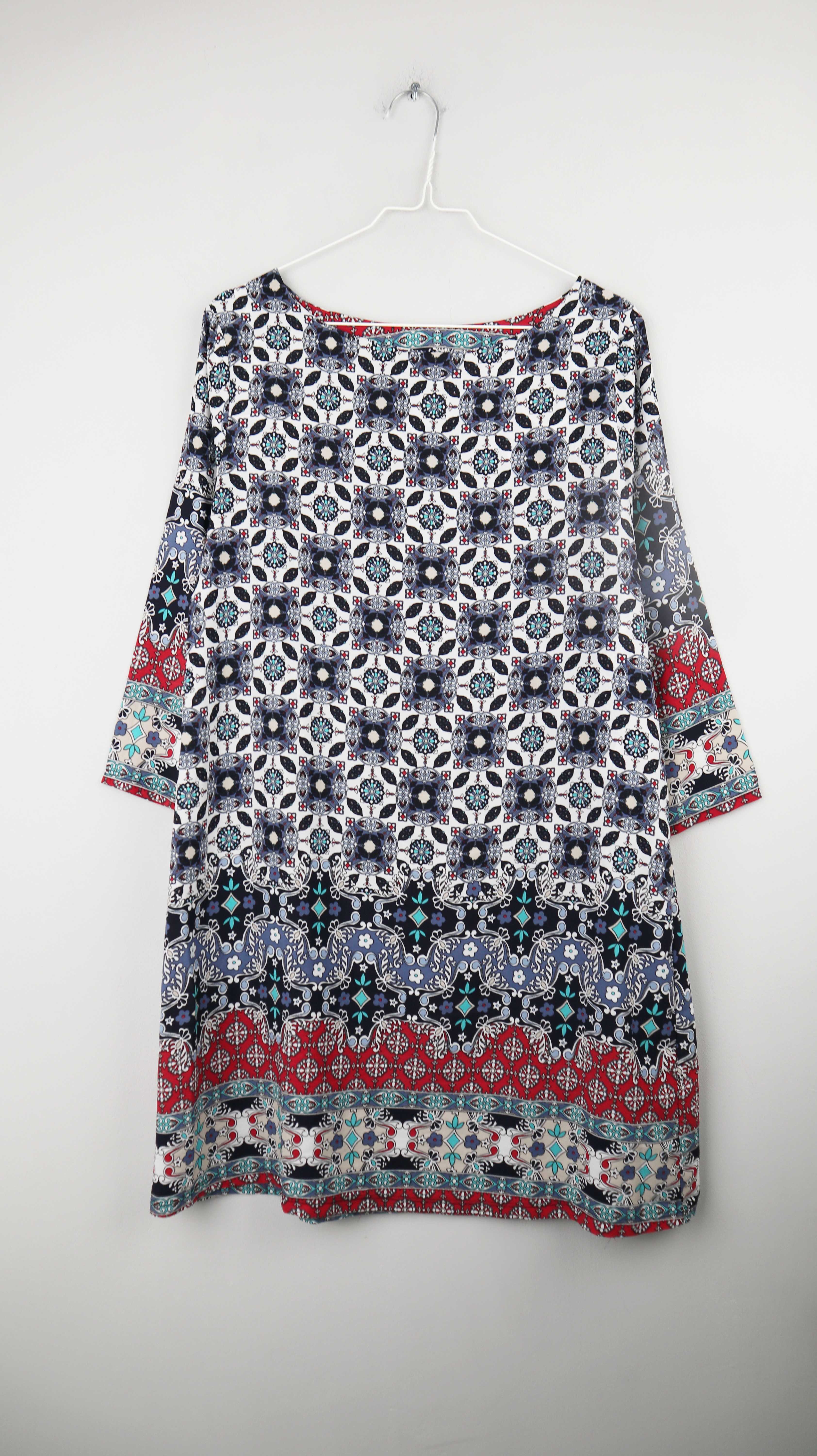 Kleid Blau Paisley Midi Midikleid 38 M indisch Sommerkleid