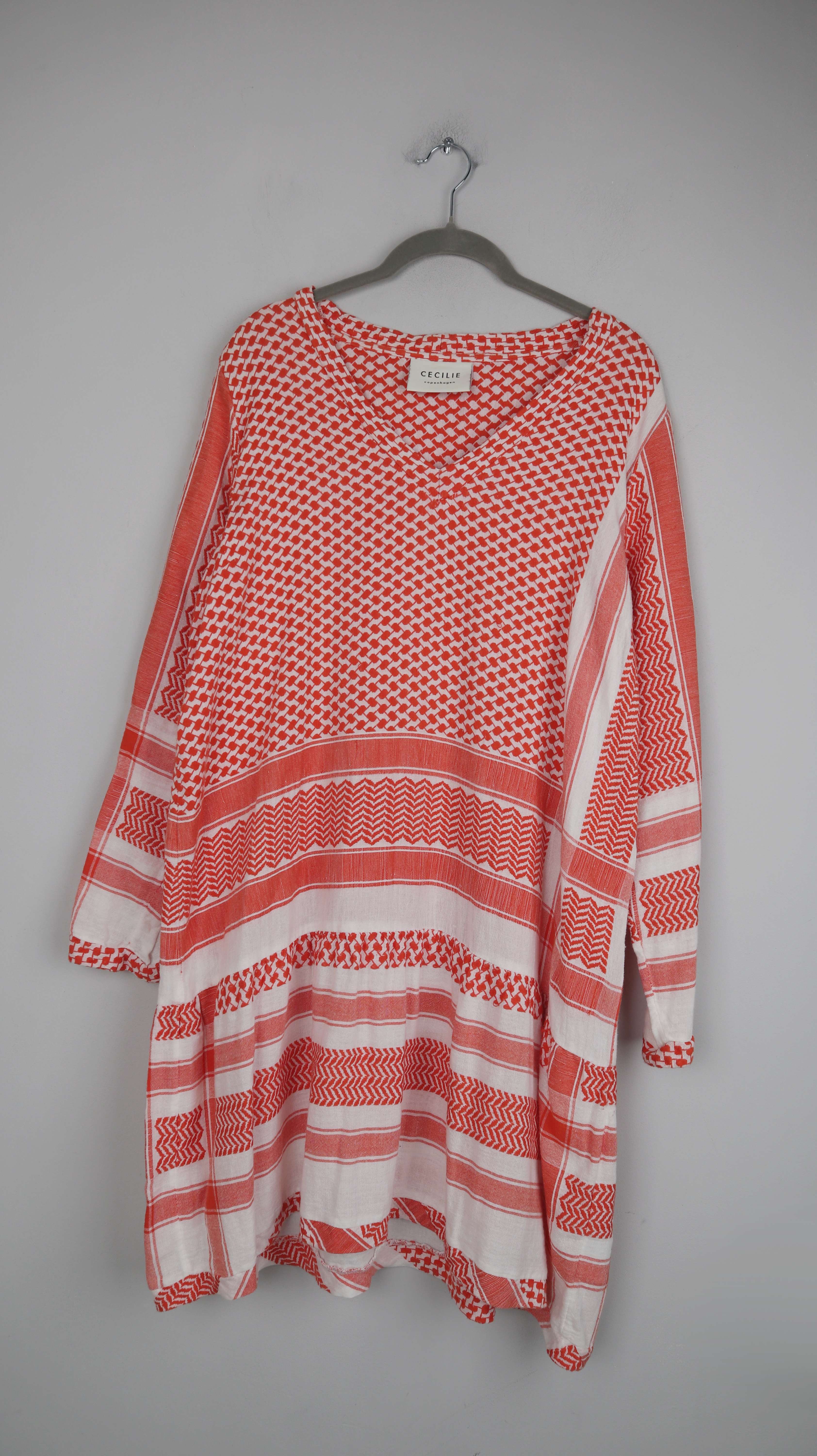 Cecilie Copenhagen Kleid Midikleid Sommerkleid 38 M Rot weiß Sommerkleid