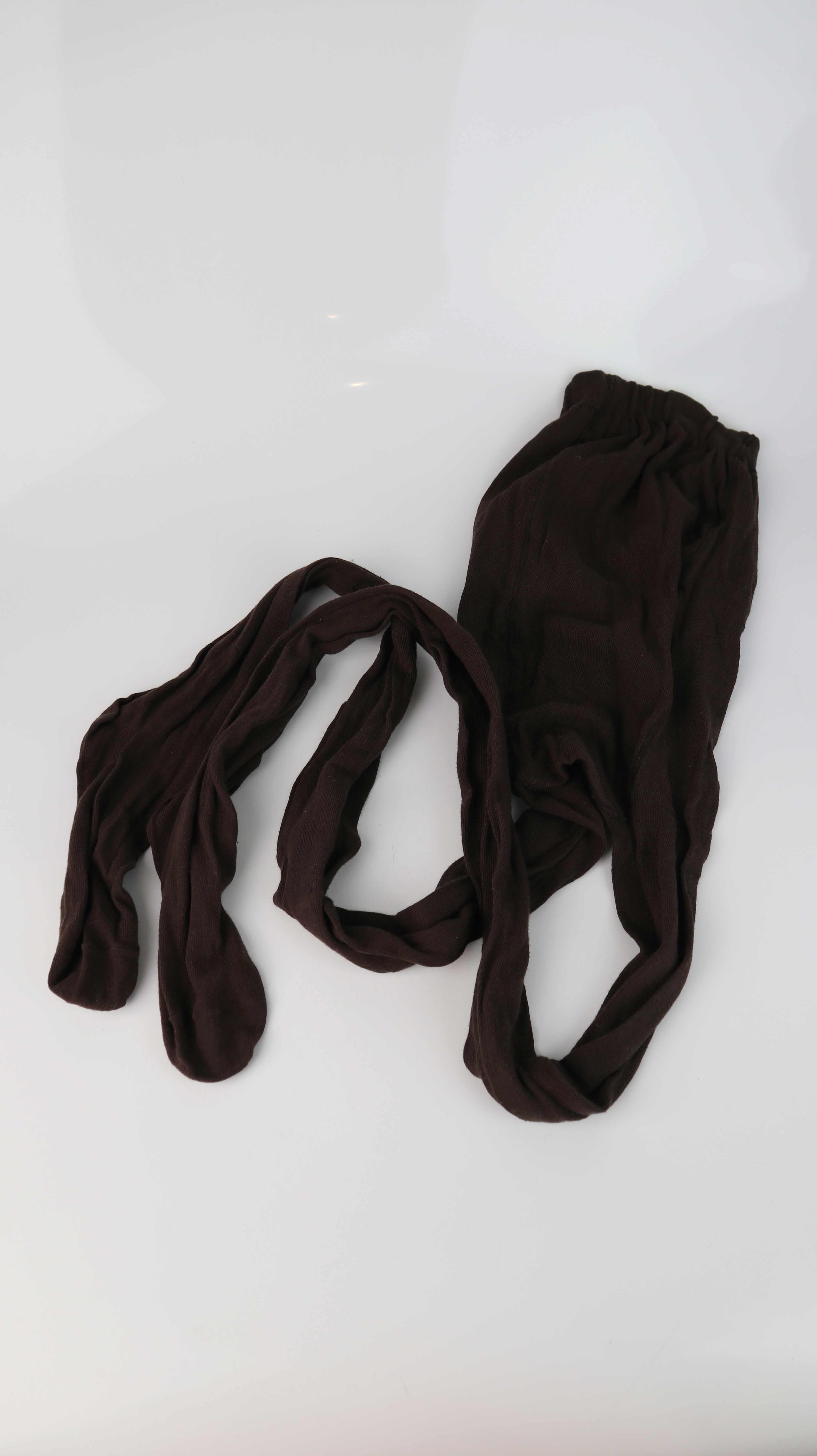 Ergree Strumpfhose Baumwolle 42 Braun Dunkelbraun