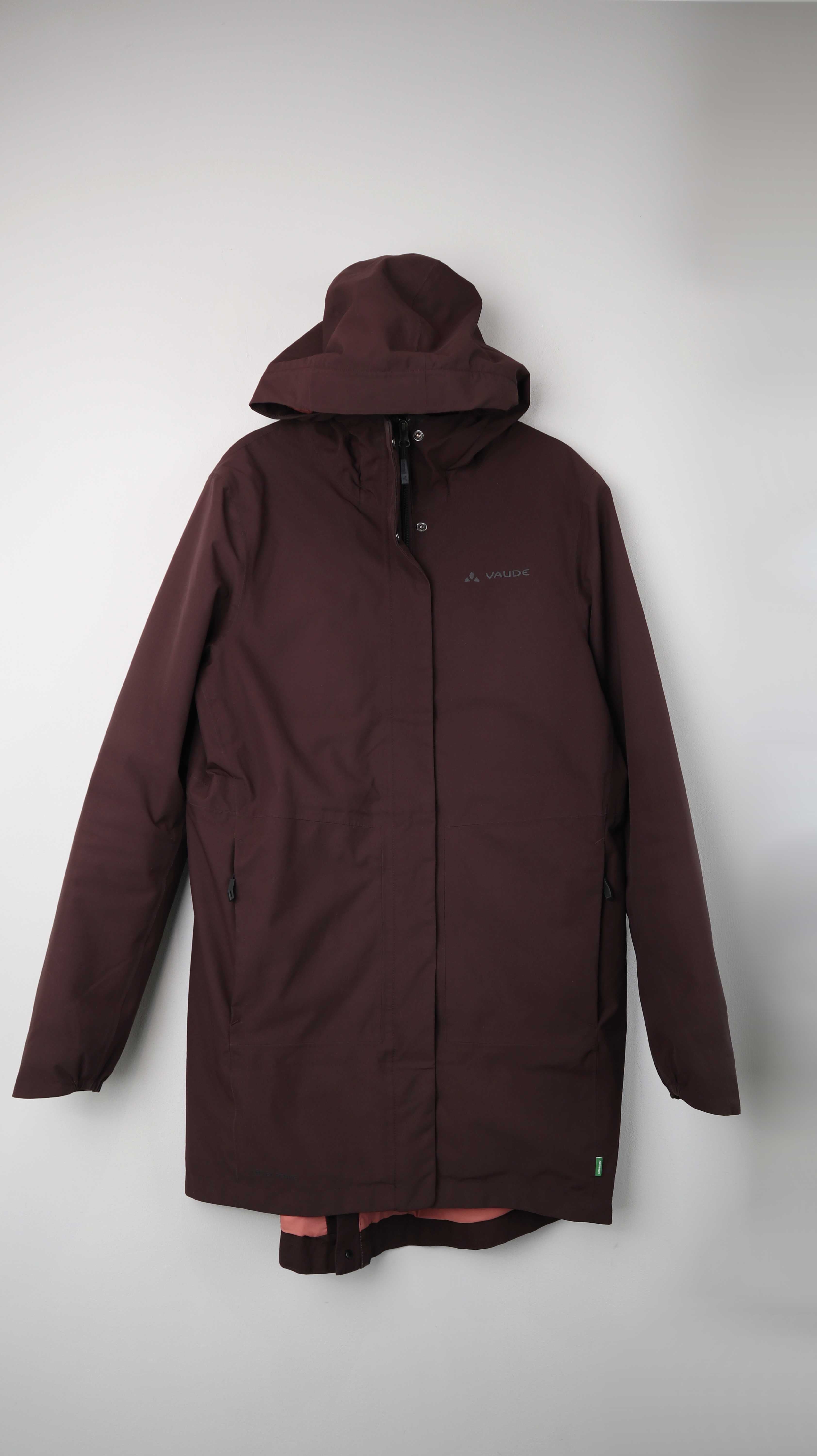 Vaude Jacke Regenjacke rot Dunkelrot 36 S Regenmantel Mantel