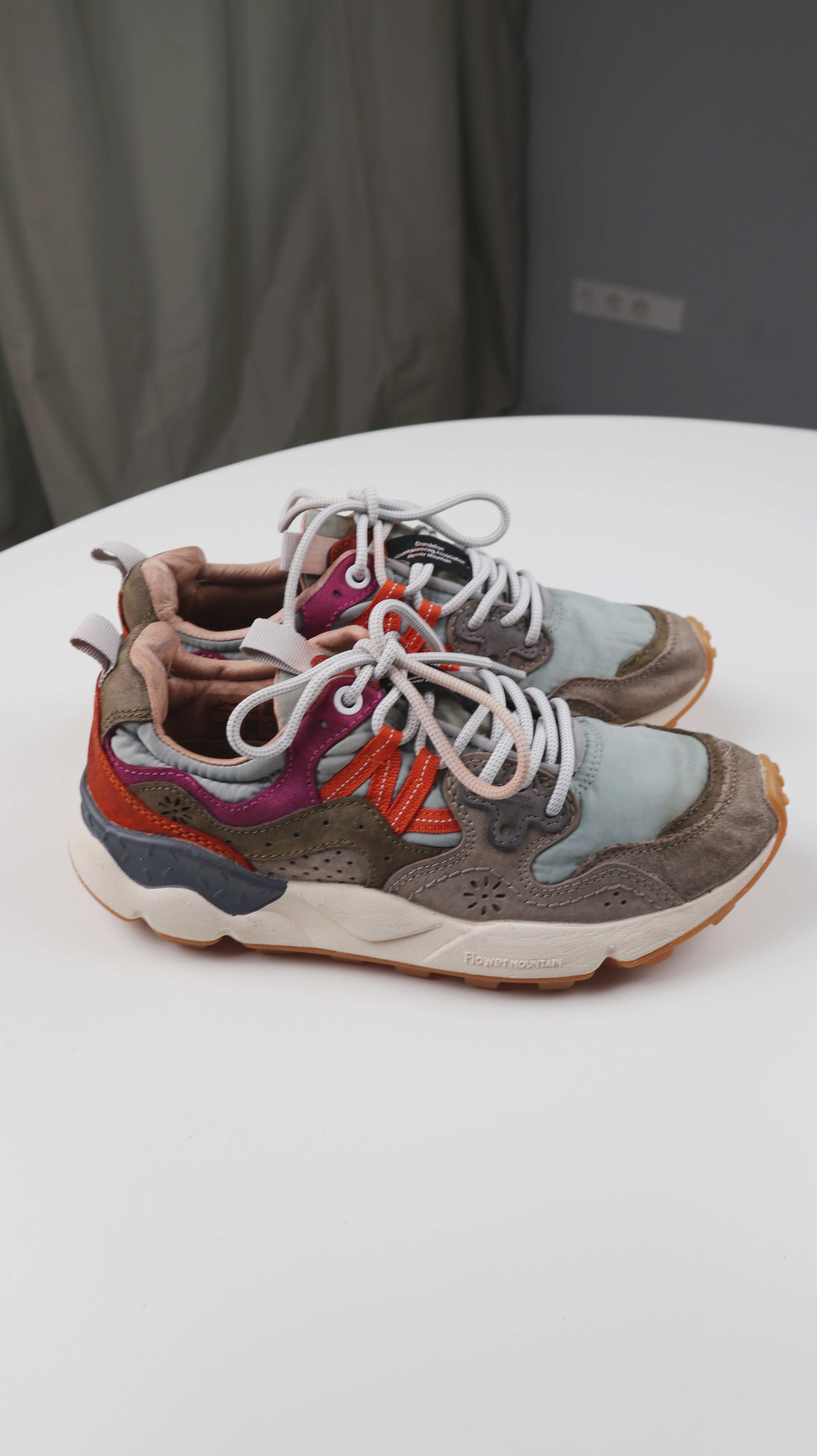 Flower Mountain Sneaker Turnschuhe 38 blau orange