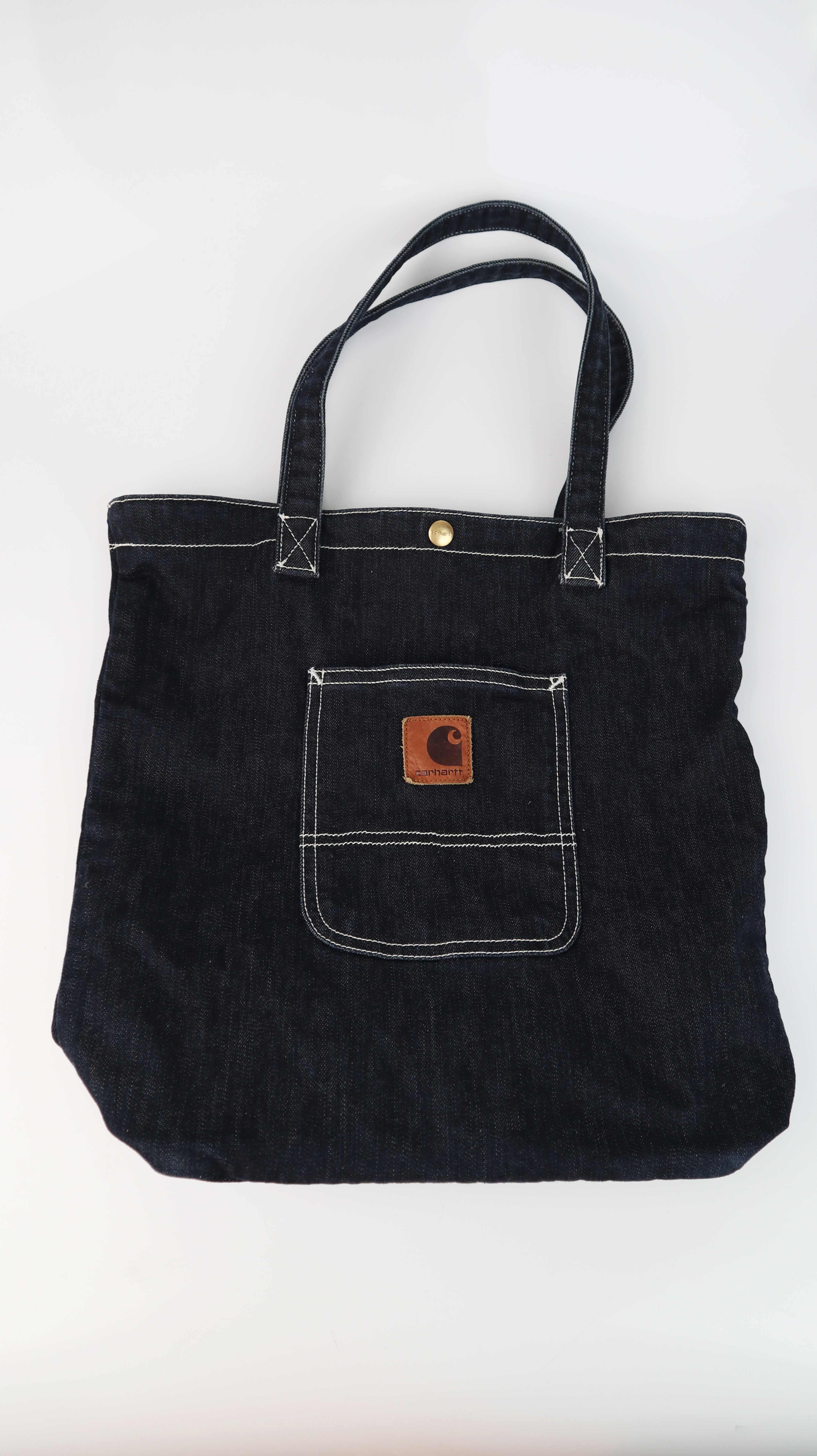 Carhartt WIP Beutel Tasche Blau Jeans Jeansbeutel Denim Dunkelblau