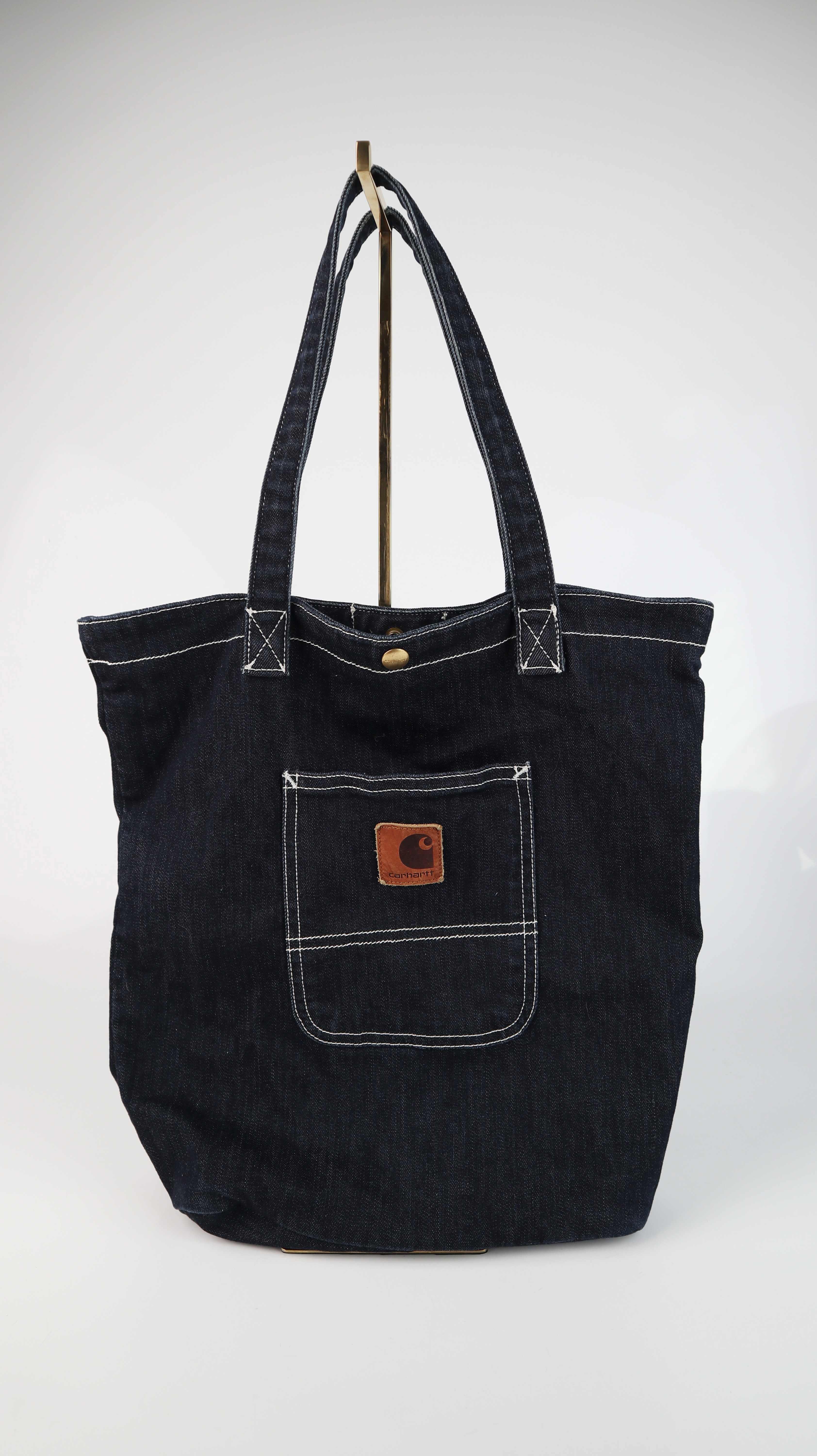 Carhartt WIP Beutel Tasche Blau Jeans Jeansbeutel Denim Dunkelblau