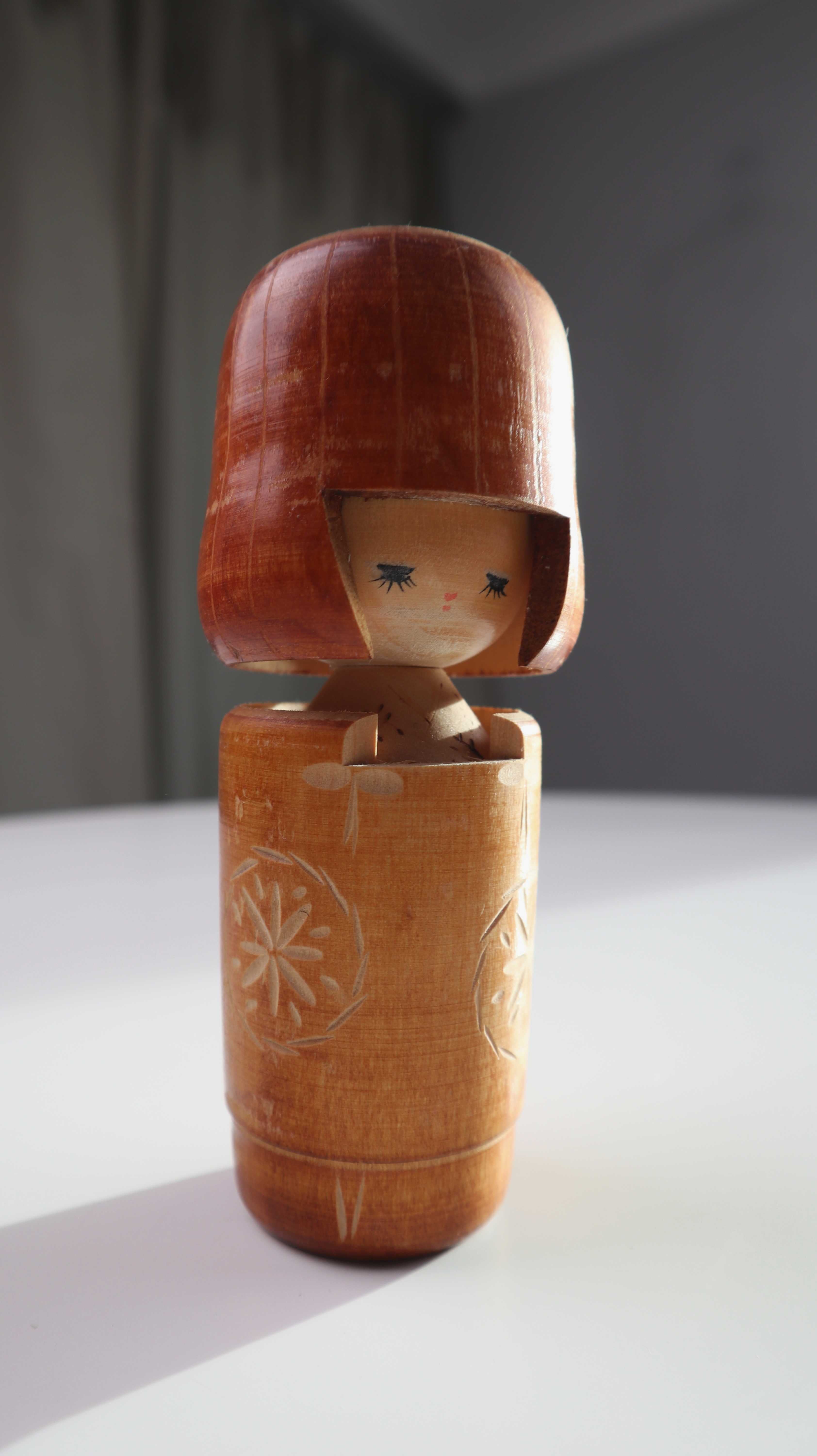 Vintage japanische Kokeshi Holzpuppe Puppe Figur Holz