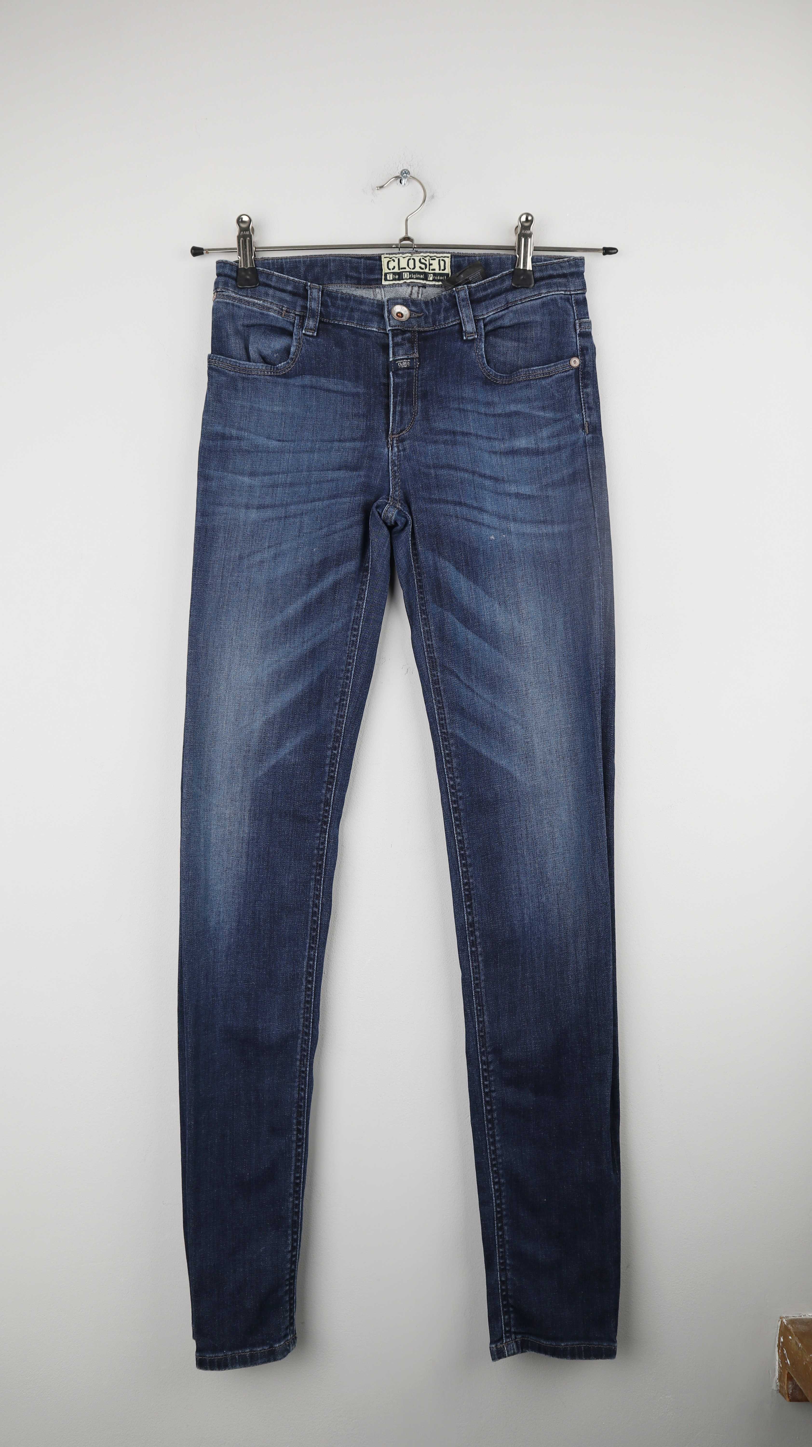 Closed Jeans XS 164 blau dunkelblau slim skinny Hose high waist
