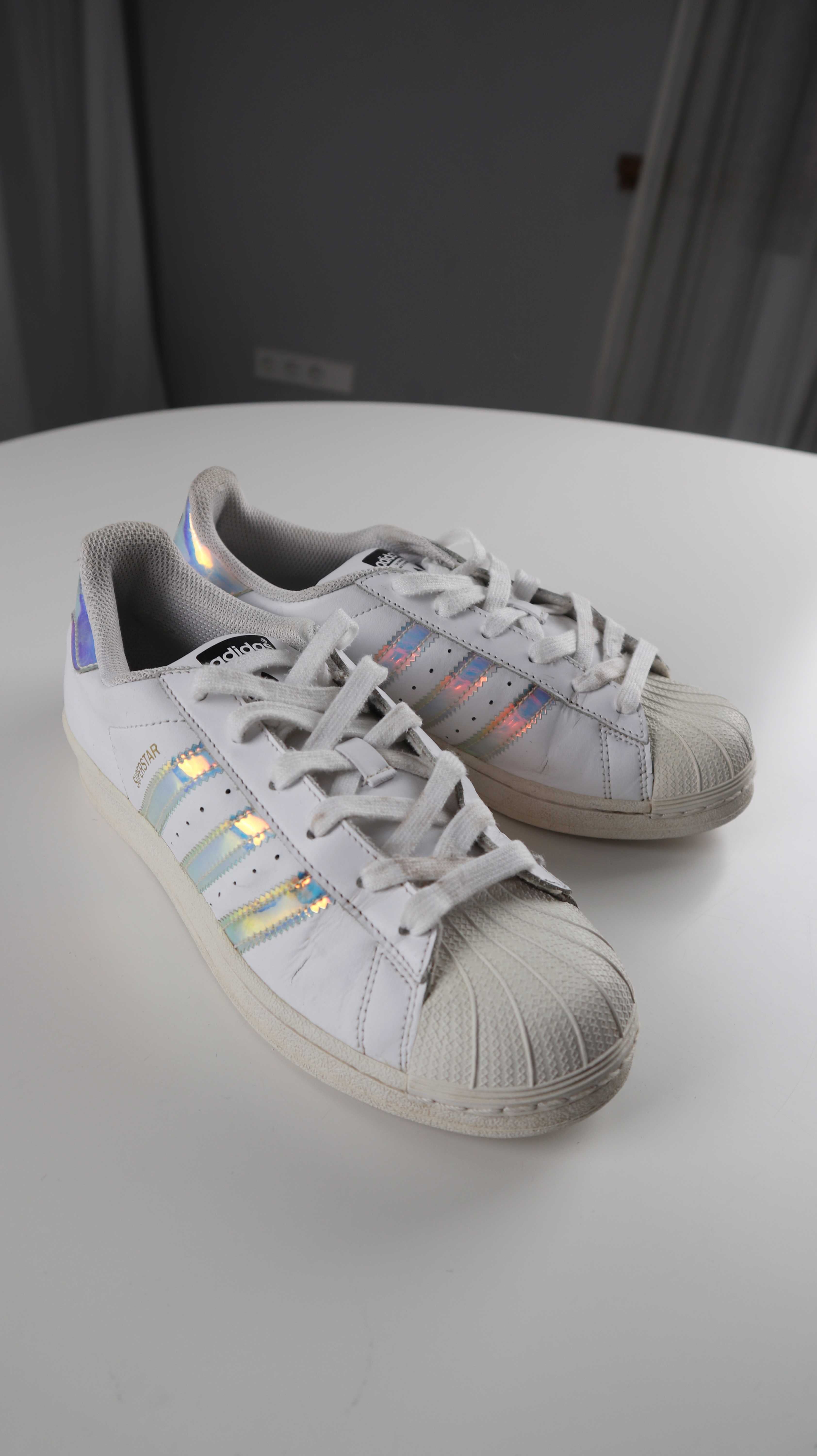 Adidas Superstar Sneaker Turnschuhe 38 2/3 Ortholite Weiß Weiss