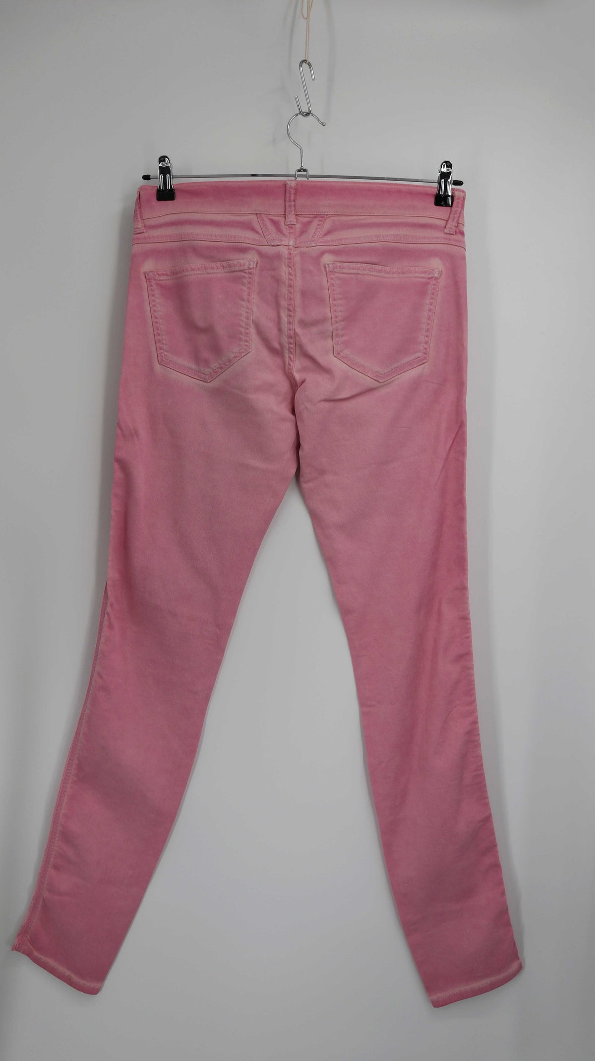 Closed Hose Rosa 38 Stoffhose 40 L Skinny Röhrenhose