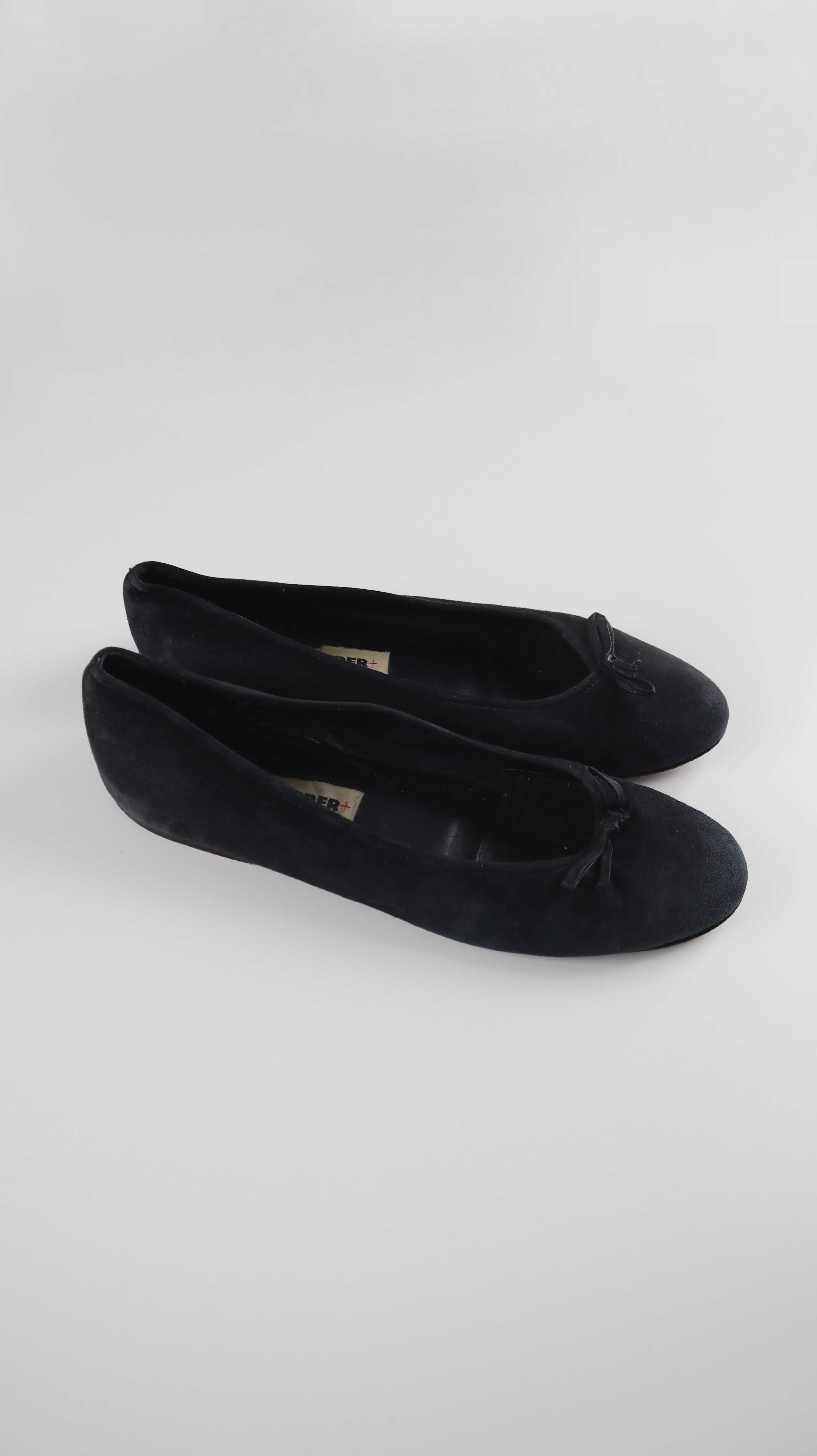 Jil Sander Ballerinas Dunkelblau Blau Wildleder 38,5 Loafer