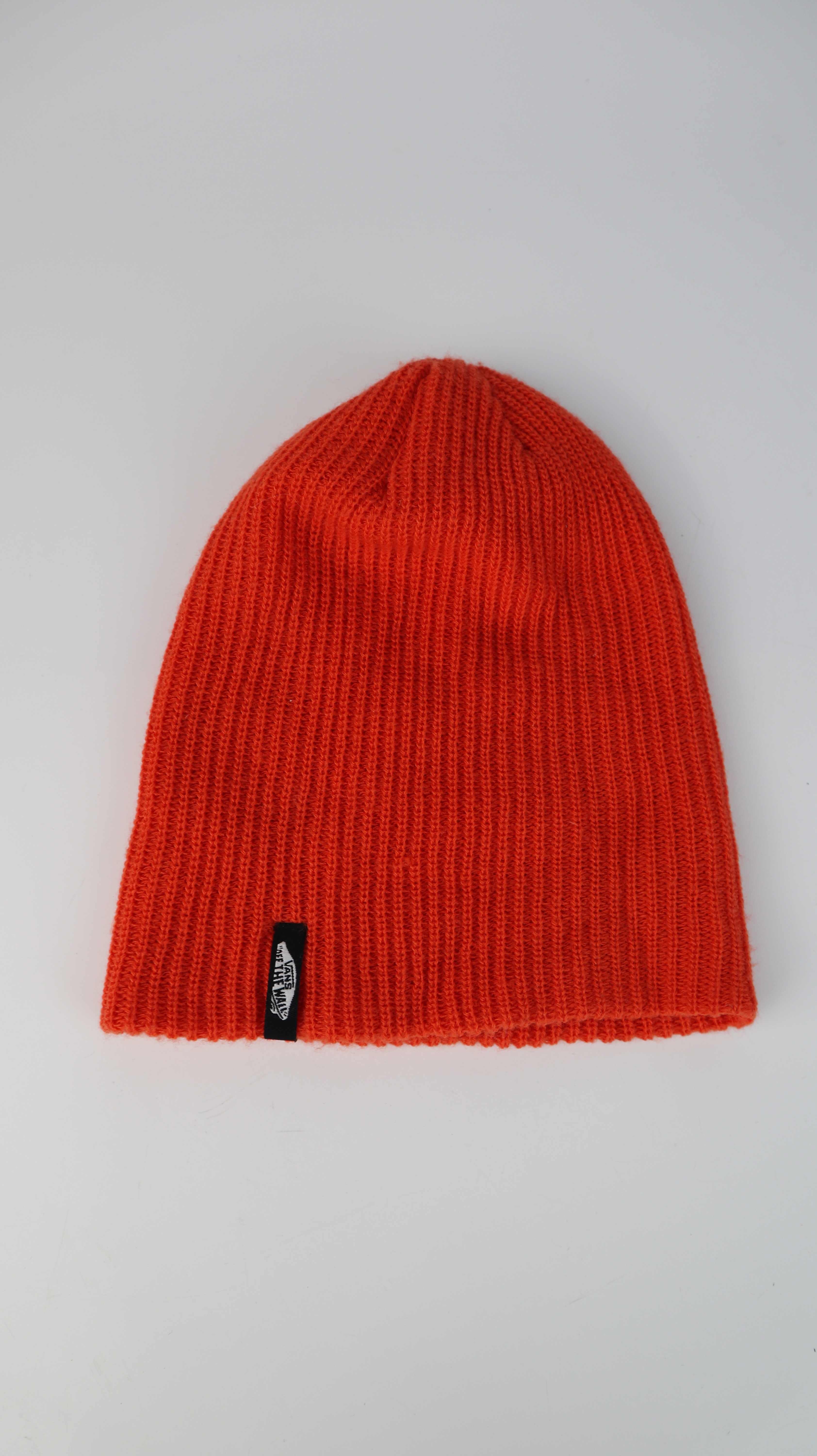 Vans off the Wall Beanie Mütze Kappe rot gestrickt Strickmütze