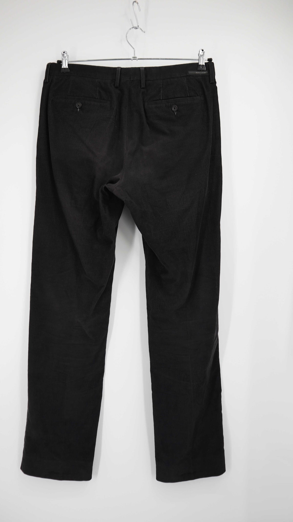 Marc O'Polo Hose grau Cord Cordhose 34R straight fit Anzughose