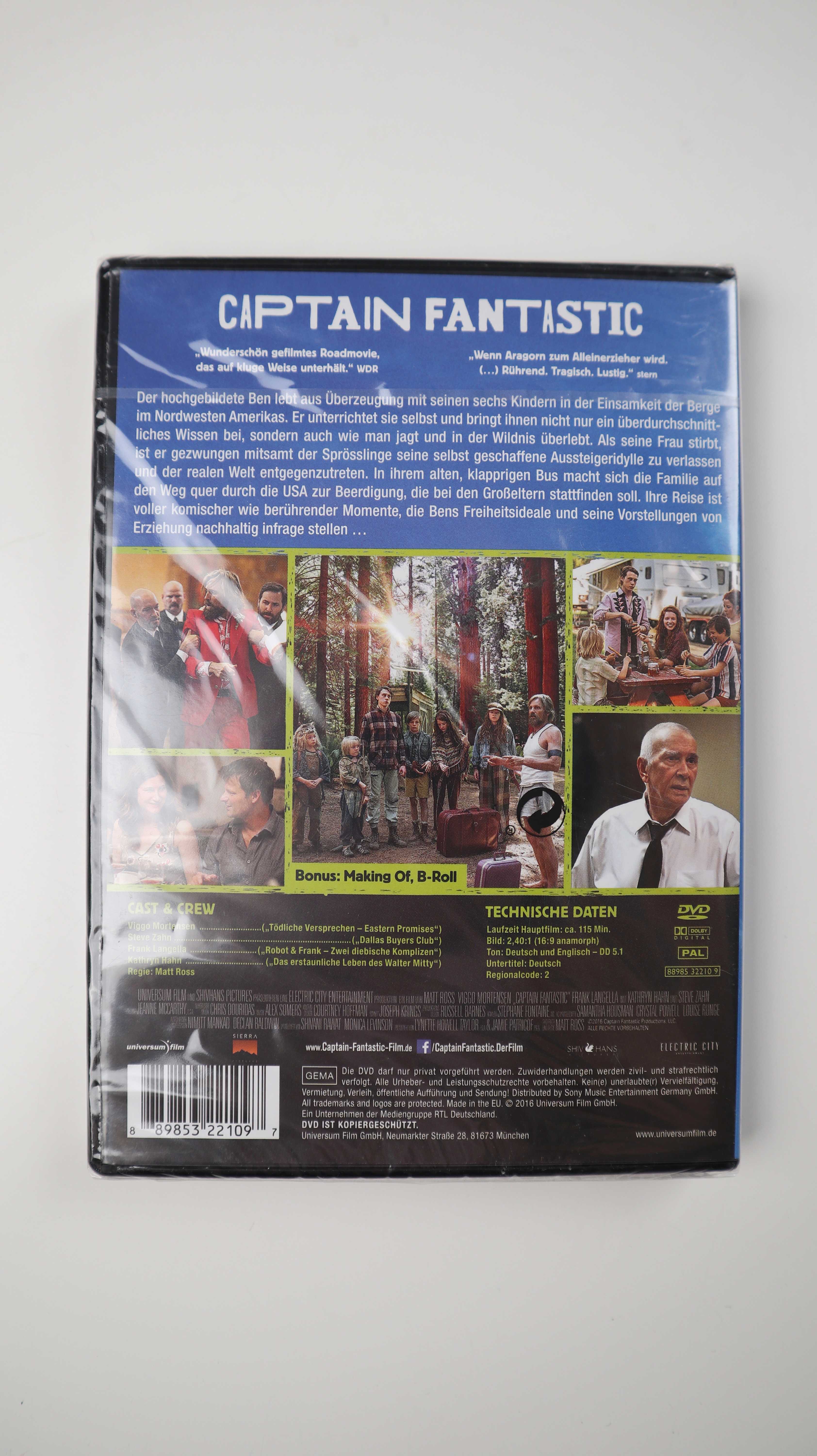 Captain Fantastic - Einmal Wildnis und zurück DVD Film Blau