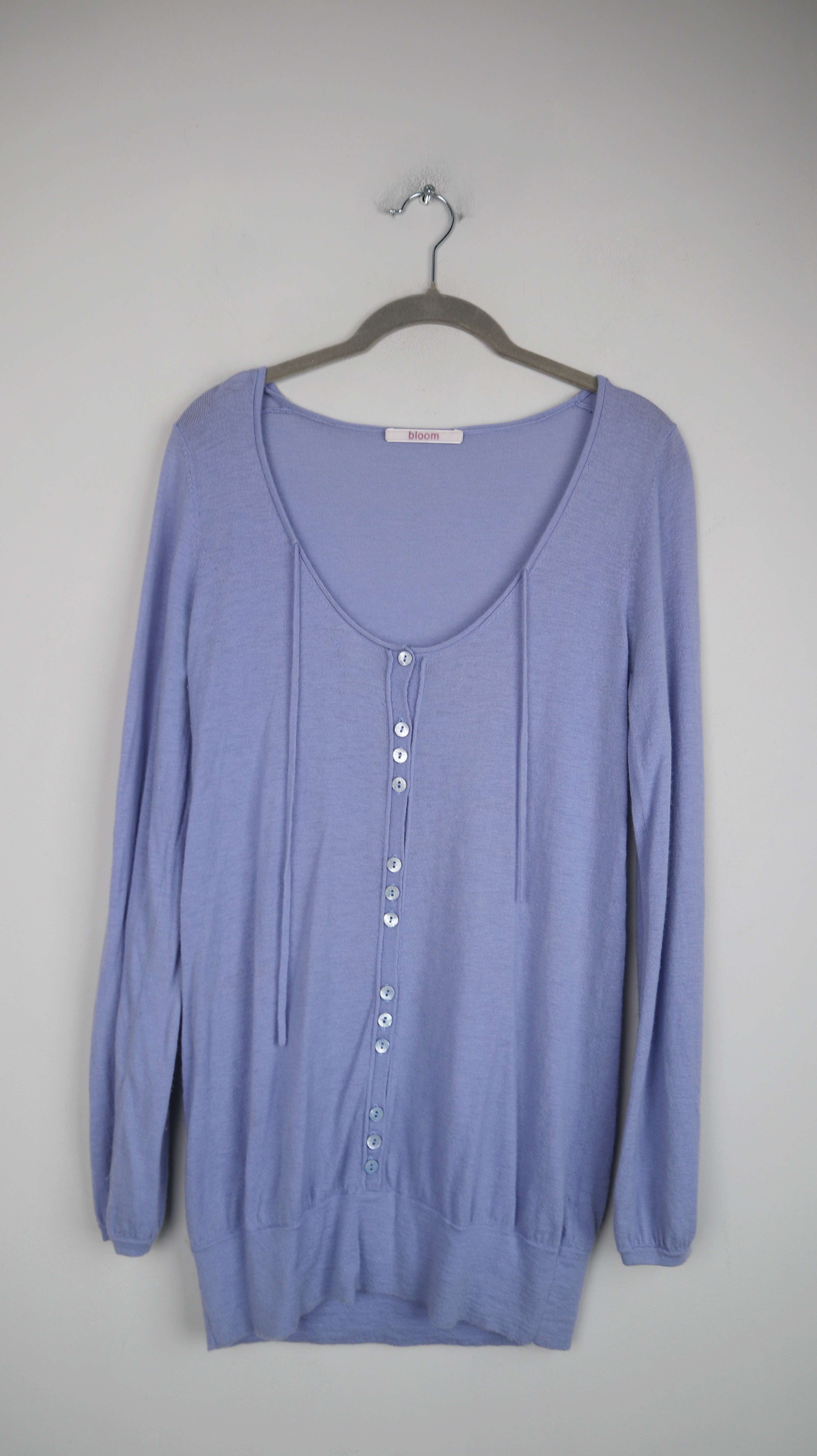 Bloom Pullover blau gestrickt Strickpullover 40 L gestrickt