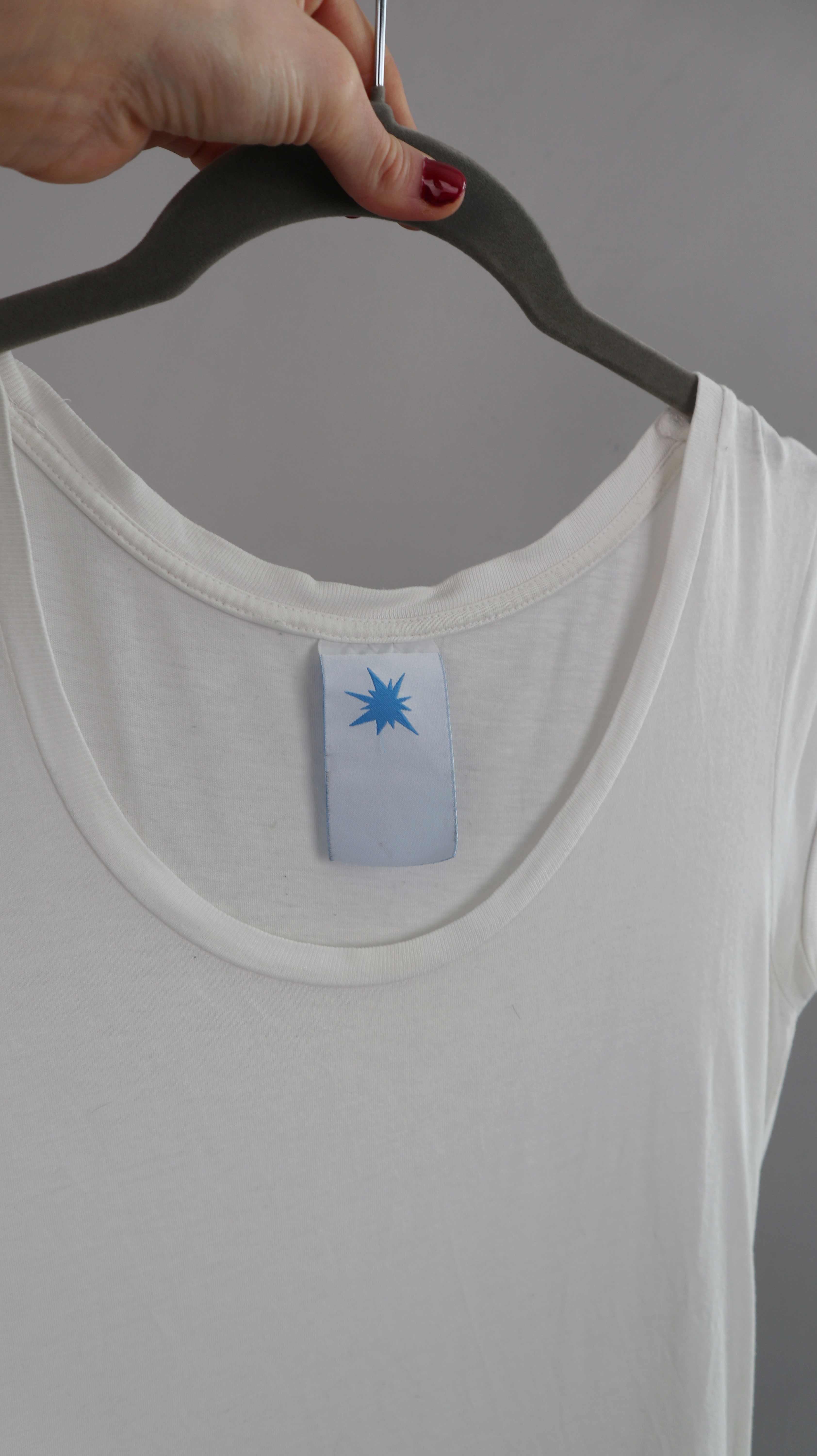 Basic Shirt Weiß Untershirt Oberteil einfarbig weiss 38 M