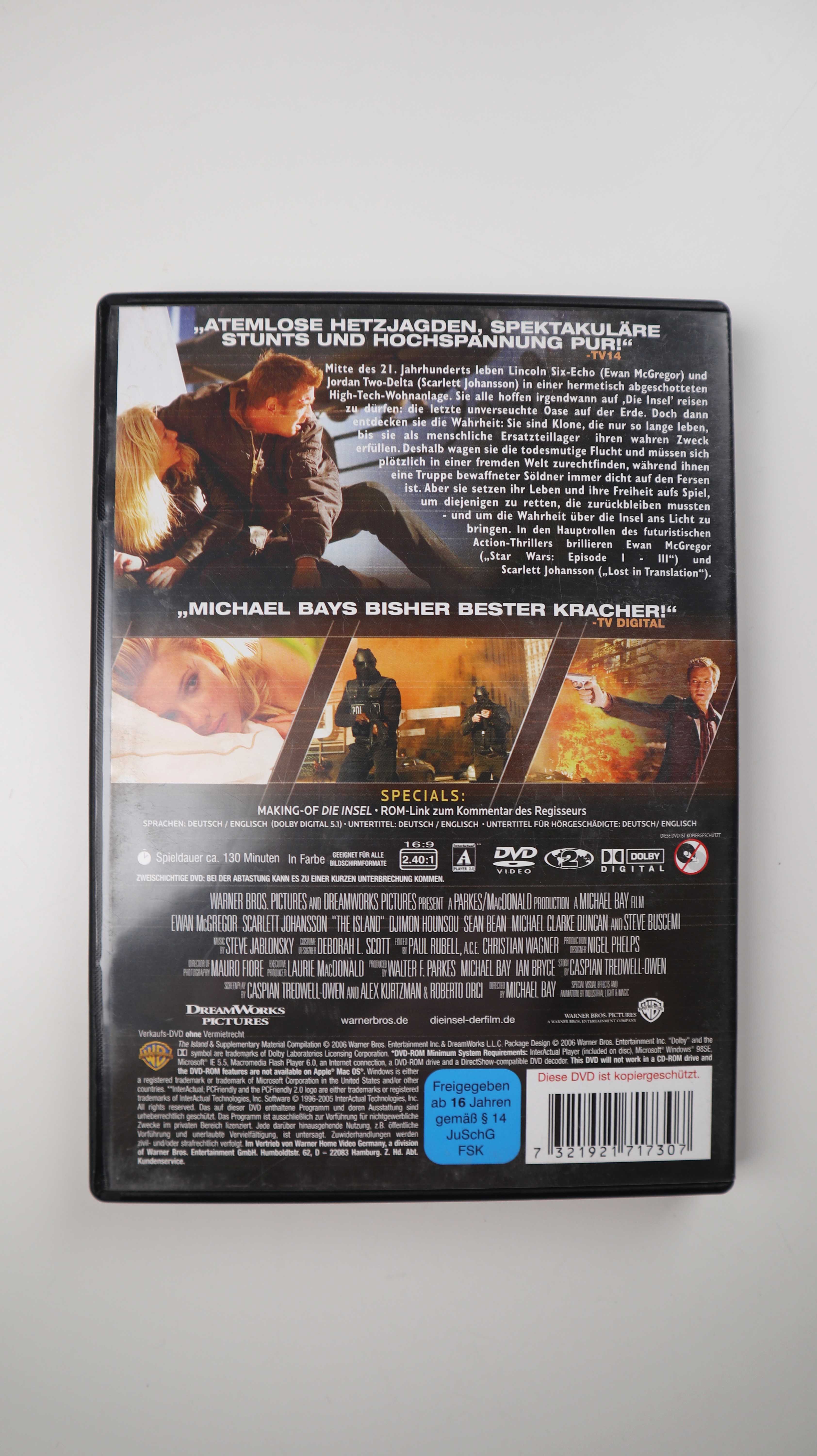 Die Insel Film DVD Ewan McGregor Scarlett Johansson