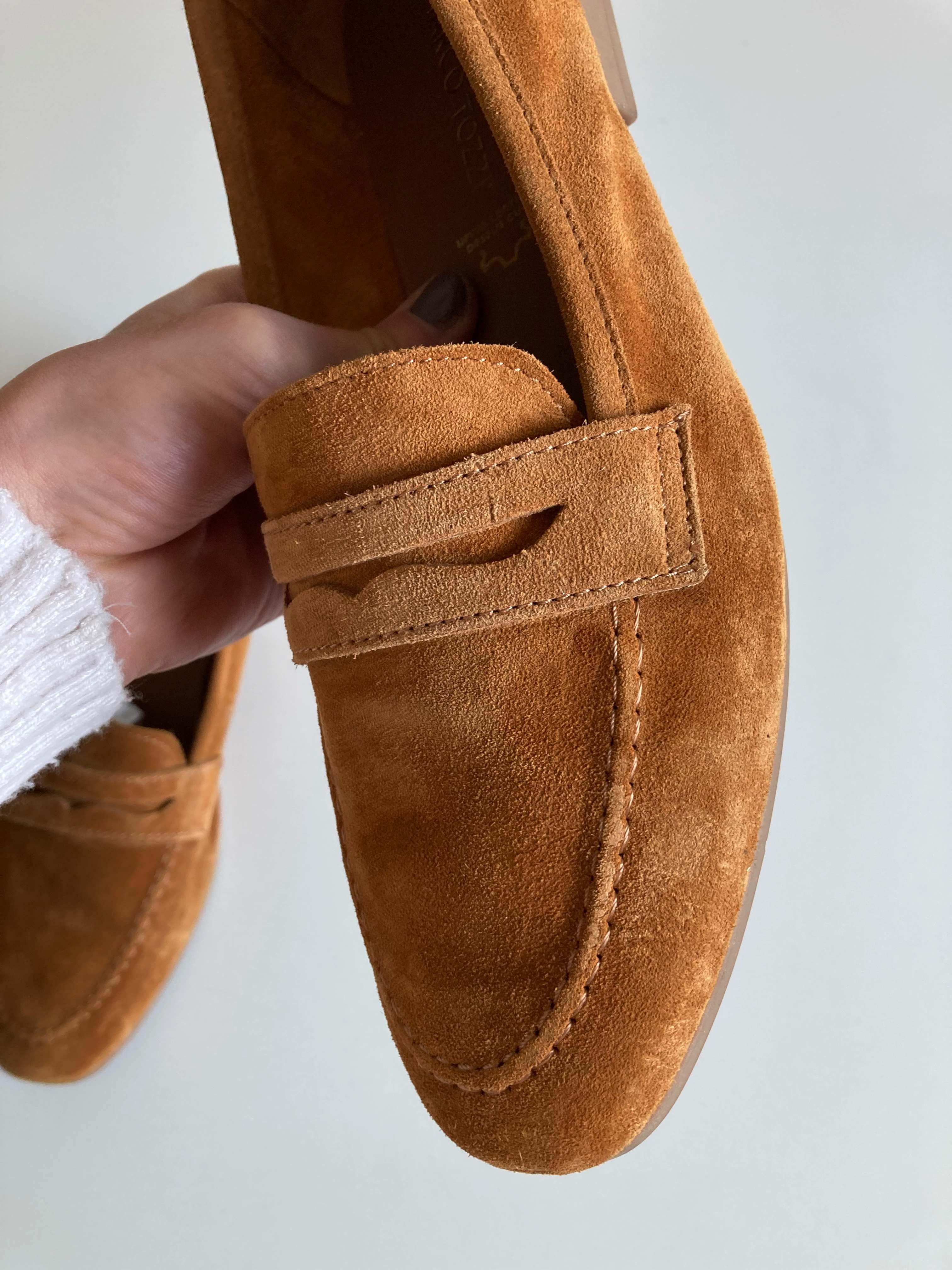 Marco Tozzi Mokassins Slipper Loafer Wildleder Wildlederslipper braun 40