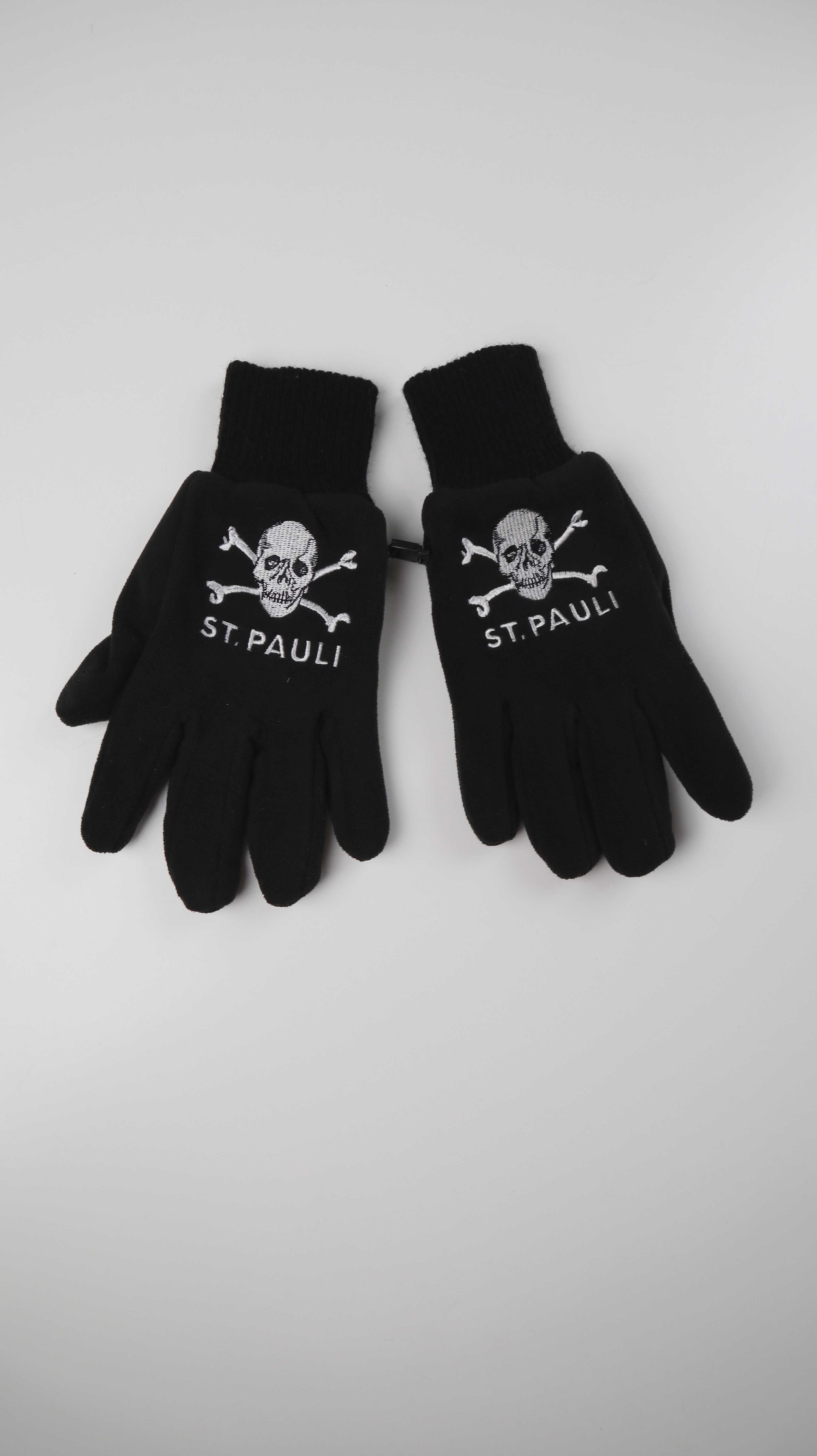 FC St. Pauli Handschuhe schwarz gefüttert Fleece unisex