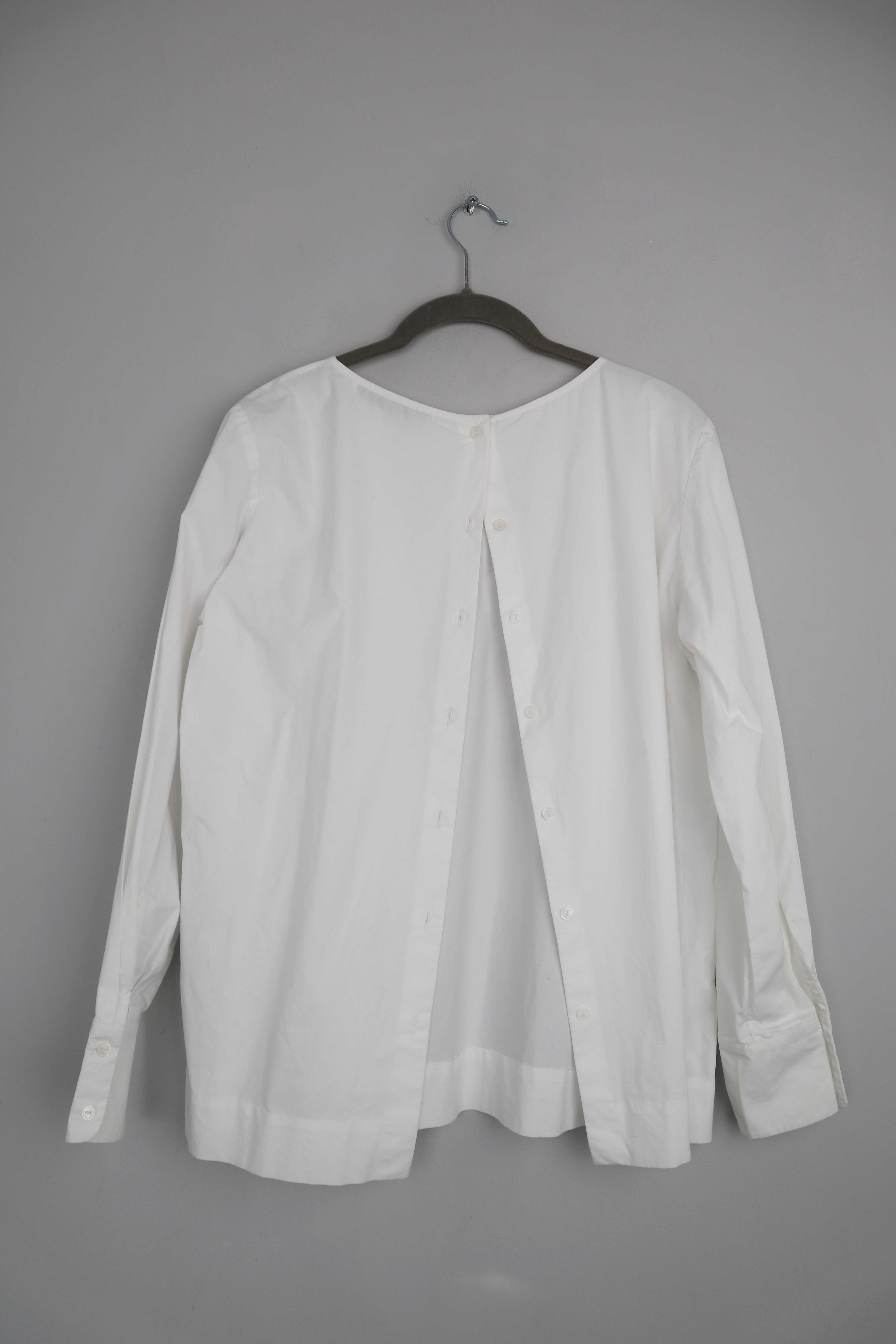 &other stories Bluse Hemd Shirt weiß weiss einfarbig 36 S minimalistisch