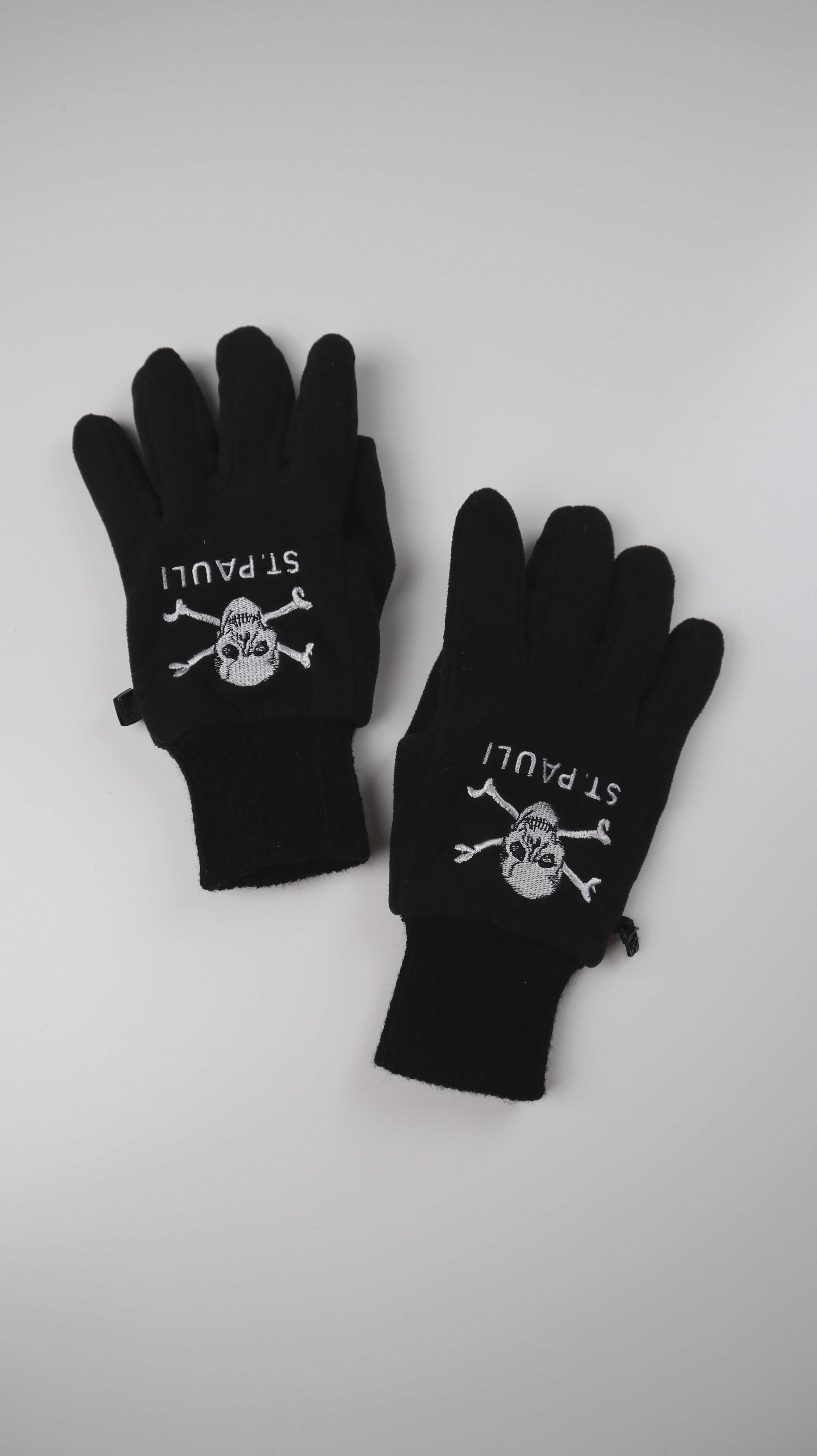 FC St. Pauli Handschuhe schwarz gefüttert Fleece unisex