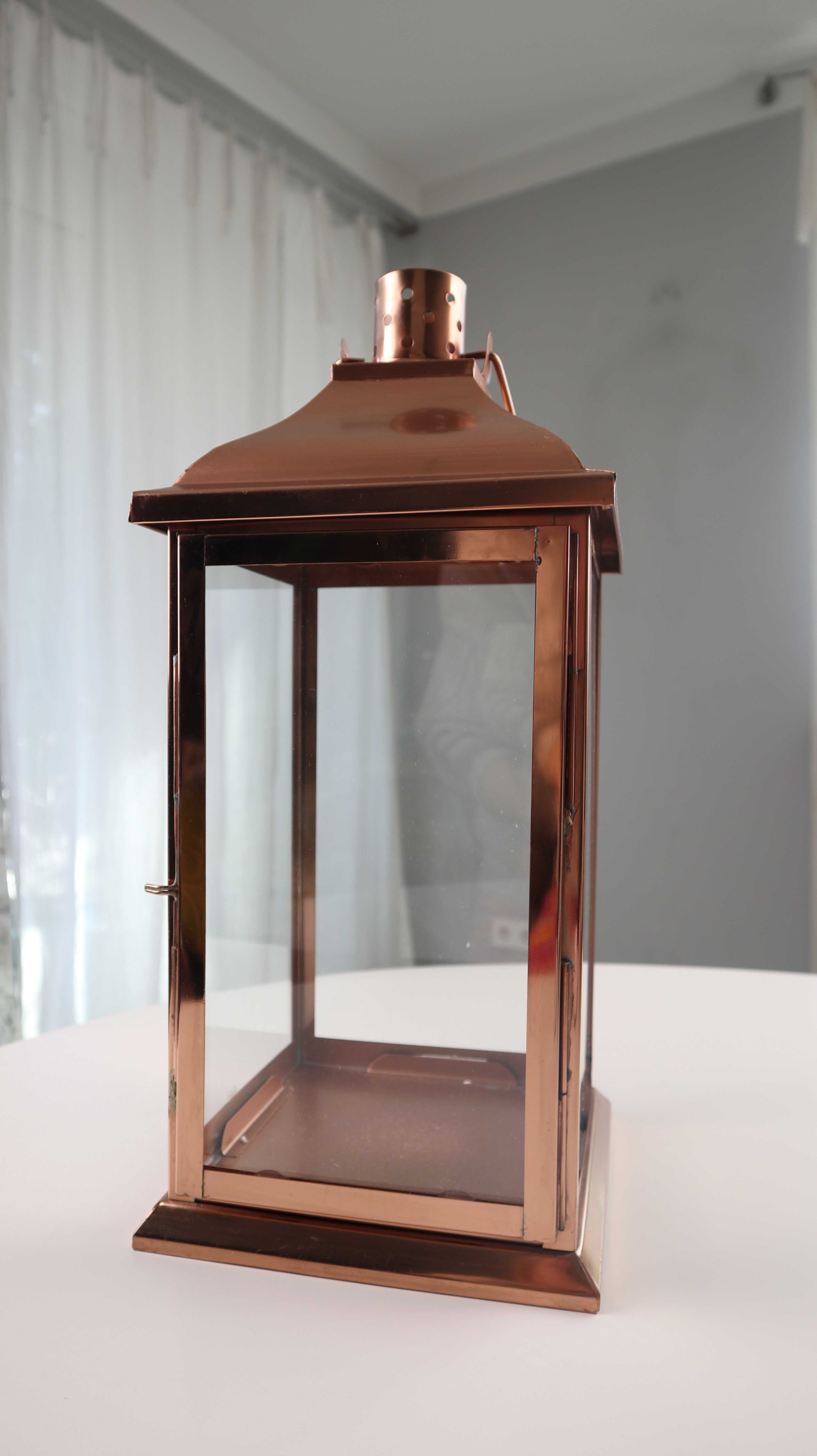 Maravilla Laterne groß Licht Kupfer Rosegold neu Dekoration