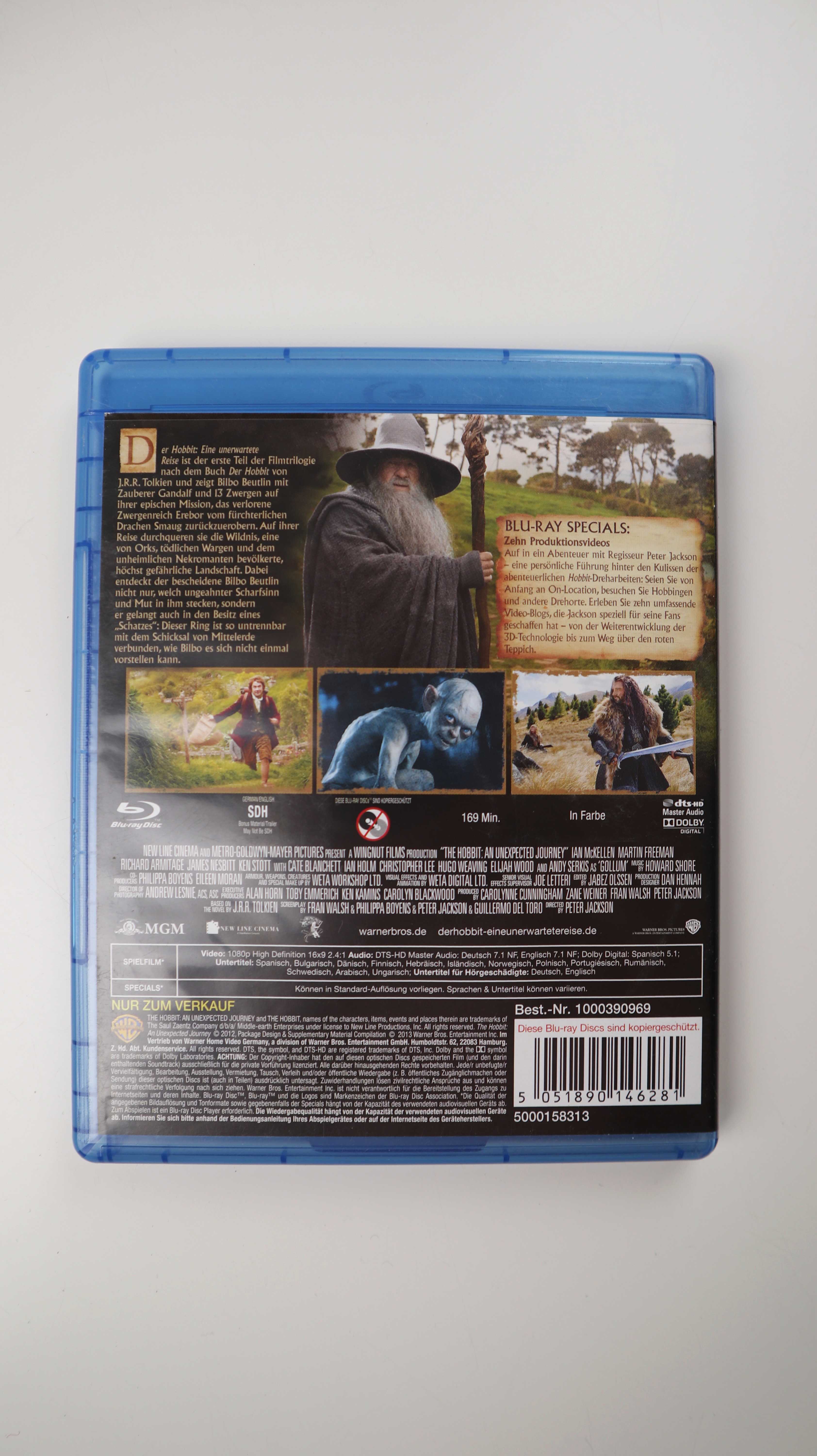 Der Hobbit: Eine unerwartete Reise Blu-ray Dvd Film