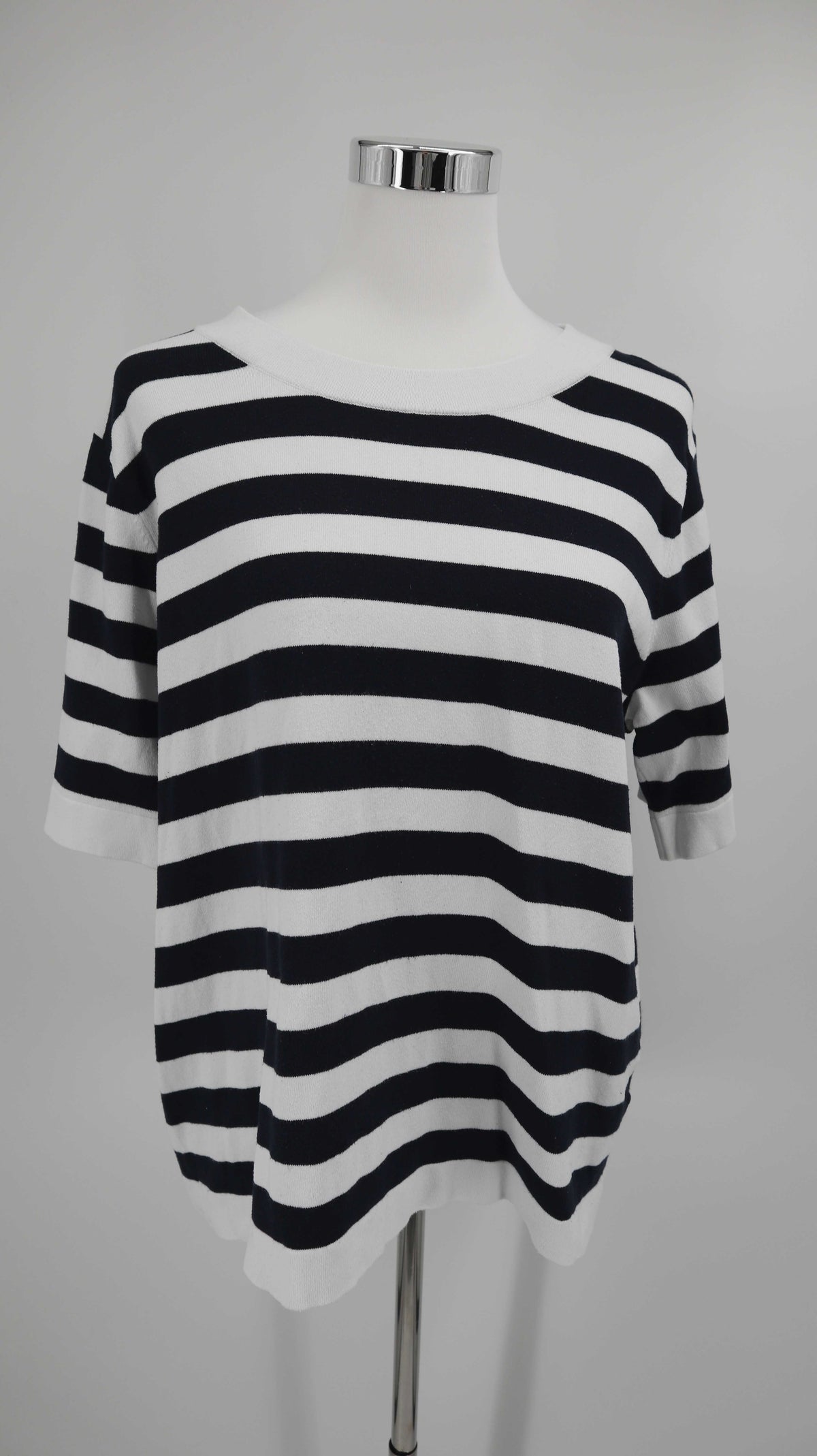 Boden Shirt gestreift Streifenshirt XL schwarz weiß T-Shirt Oberteil