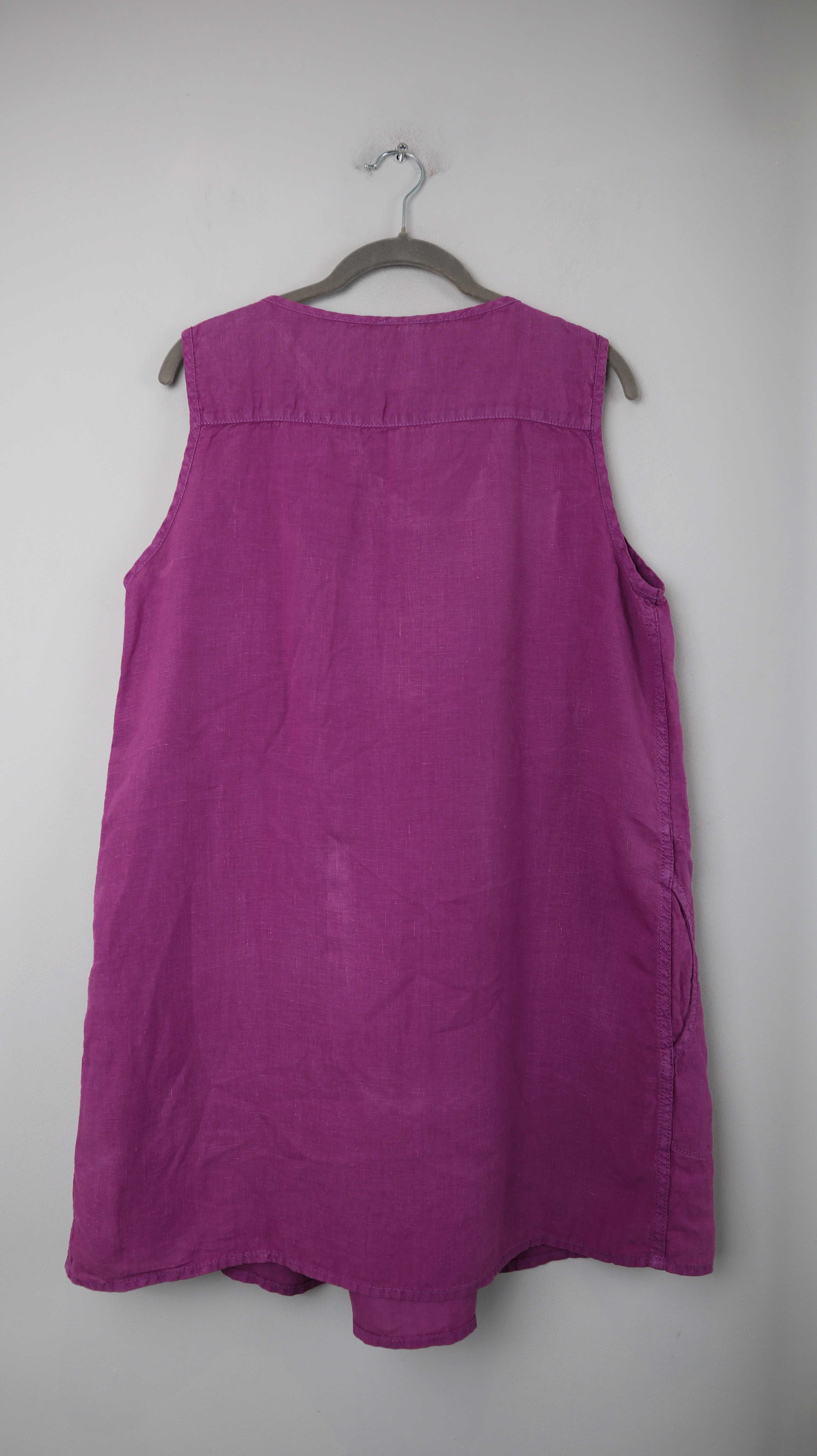 Deerberg Shirt Oberteil 38 M Leinen Leinenshirt Flieder basic Top