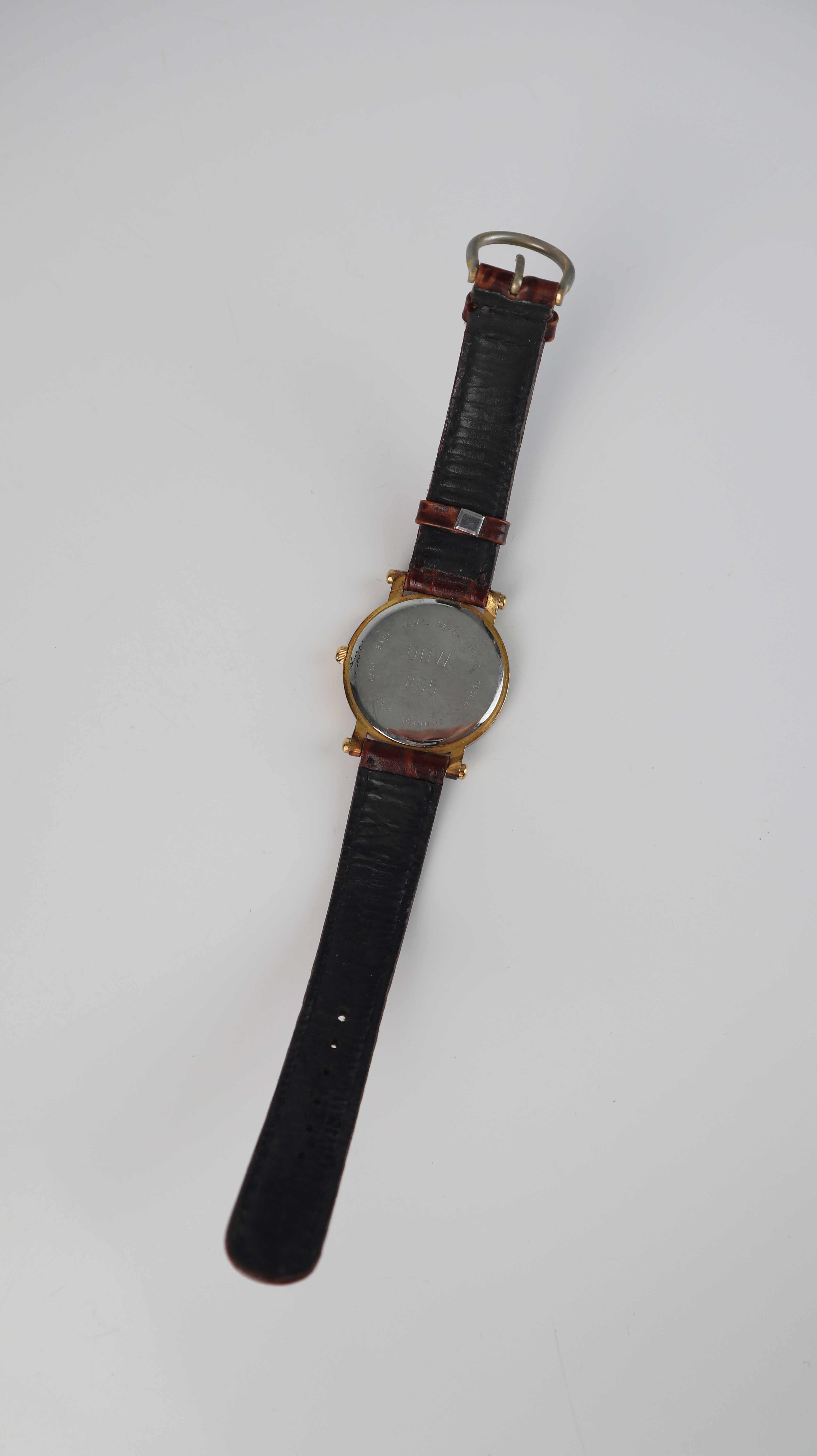 Uhr Lederuhr braun rot Indianer Liberty Armbanduhr
