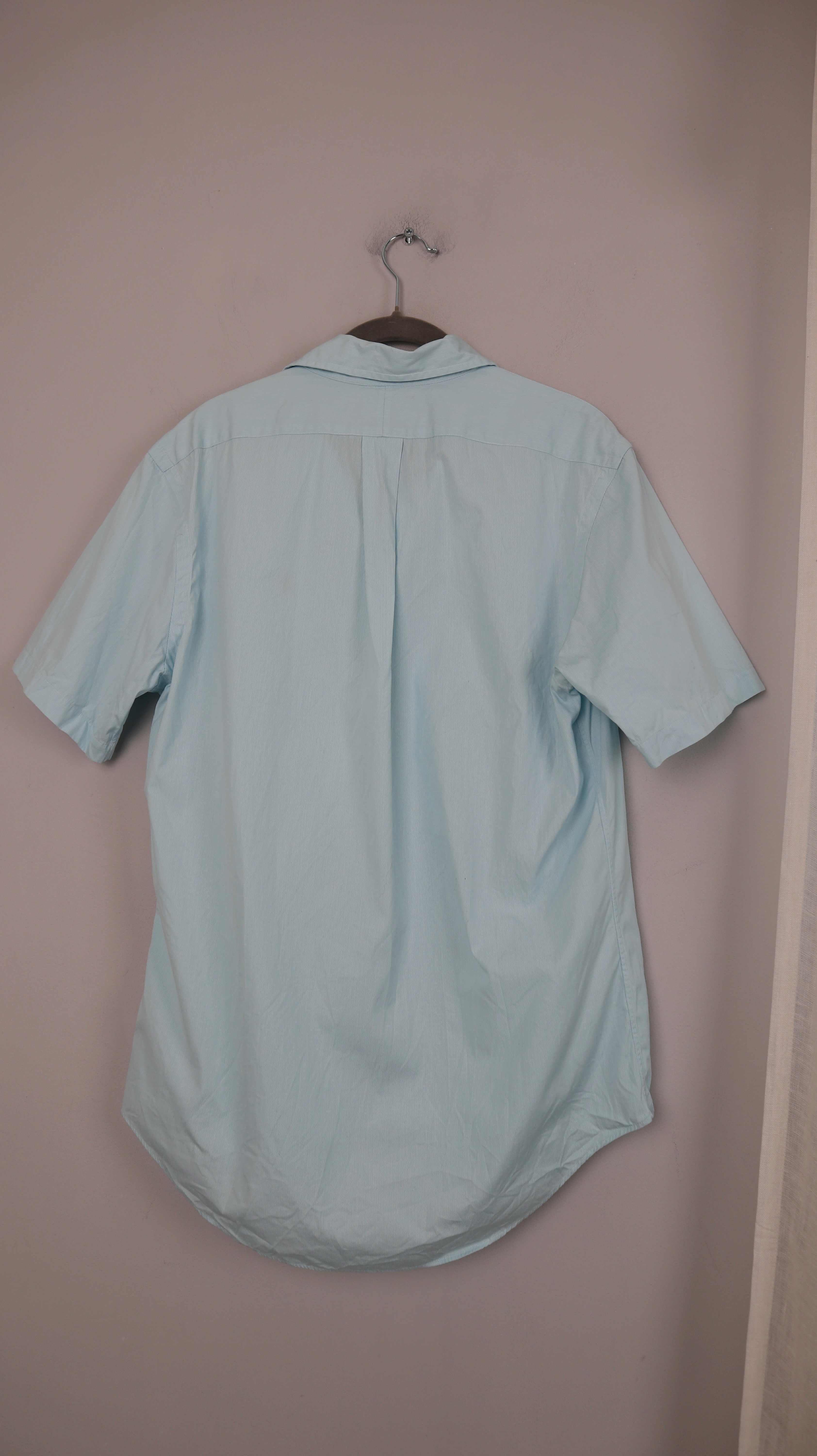 Ralph Lauren Polo Hemd Shirt blau Hellblau kurzärmlig M Custom fit
