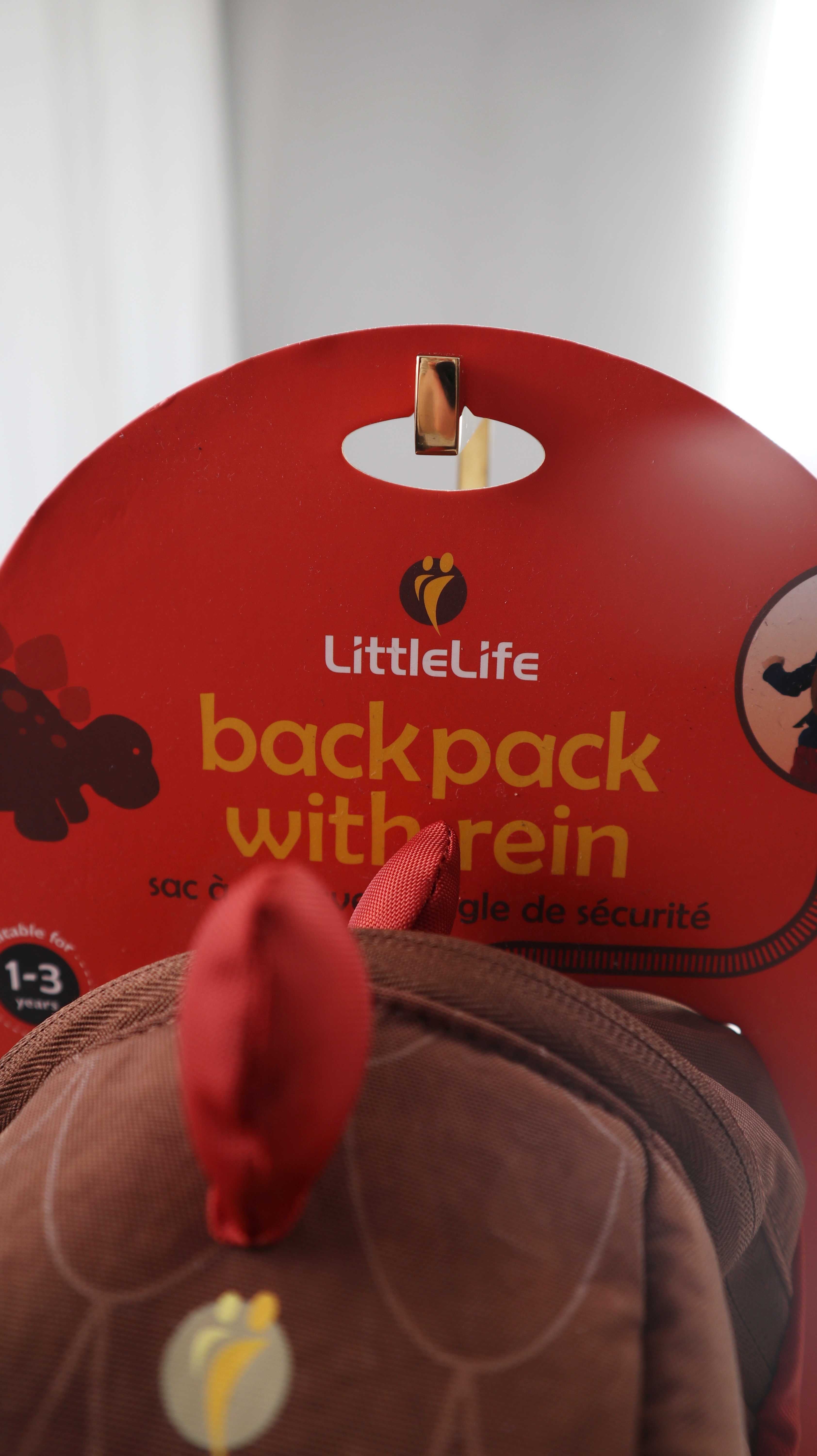 Little Life Rucksack Dino braun Kinderrucksack Leine Neu Dinosaurier