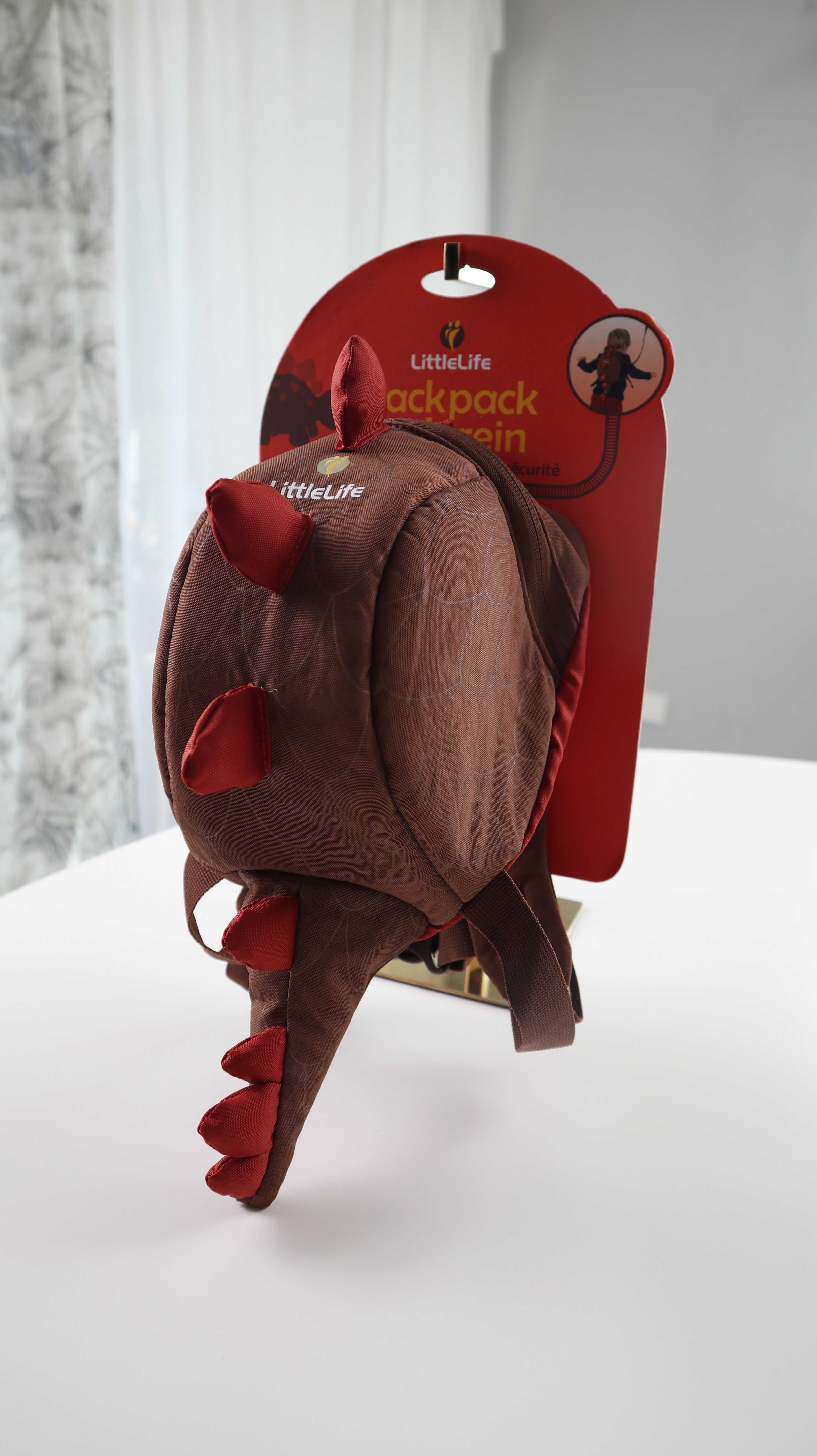 Little Life Rucksack Dino braun Kinderrucksack Leine Neu Dinosaurier