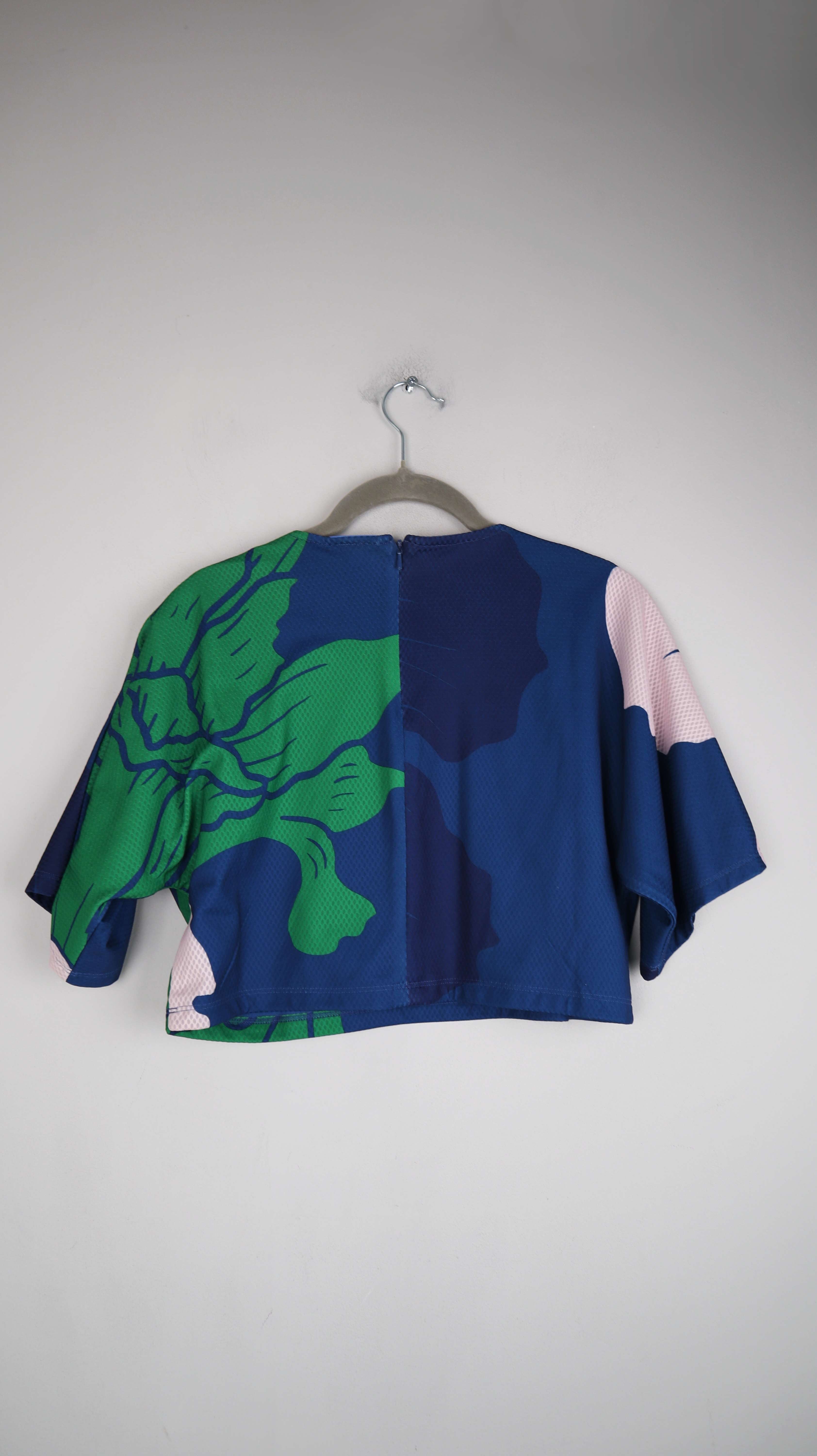 Adidas Top Shirt Blau Cropped 36 S Bauchfrei Sportshirt Oberteil