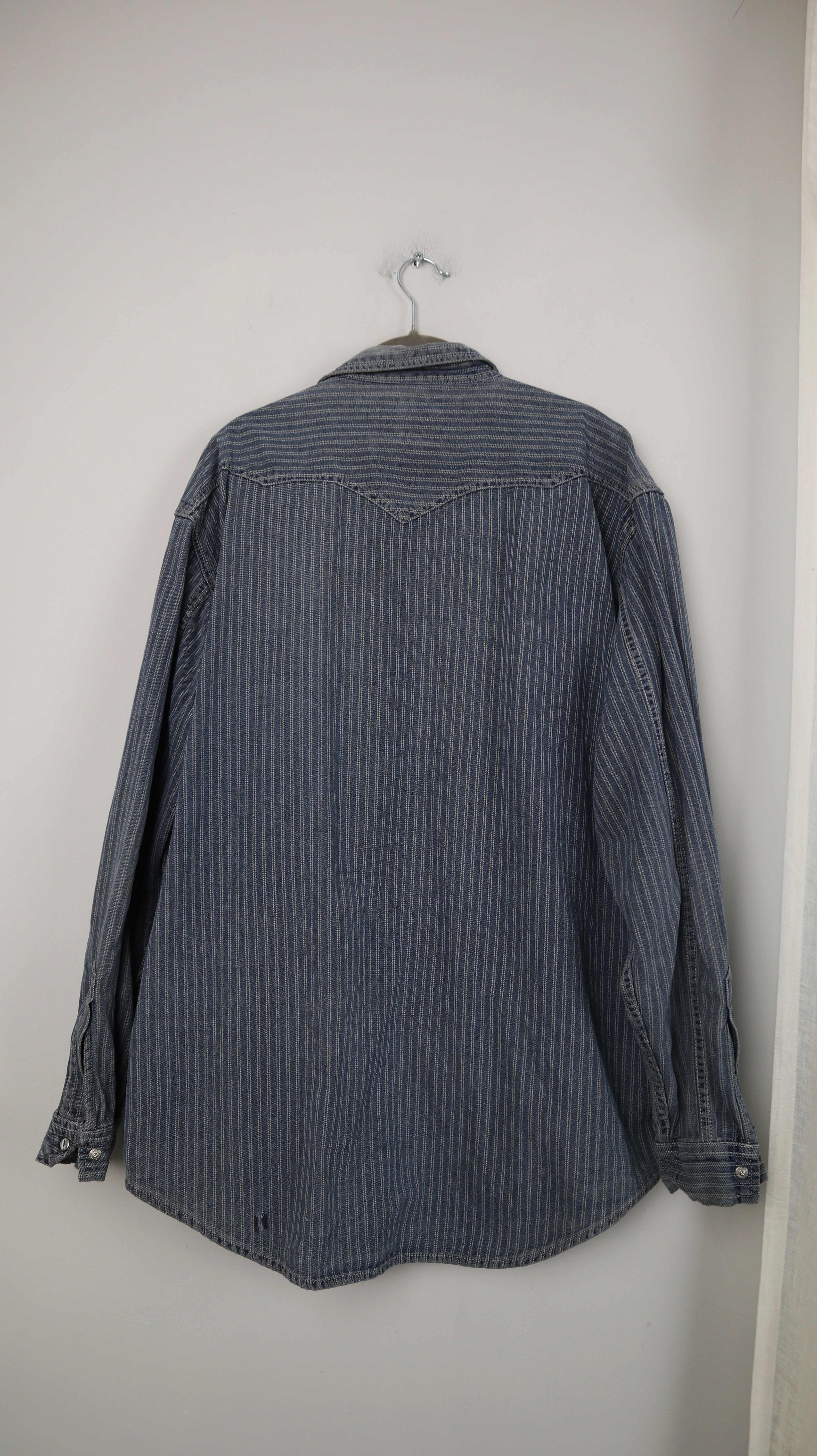 Levis true Vintage Jeanshemd Hemd Jeans Denim L XL gestreift