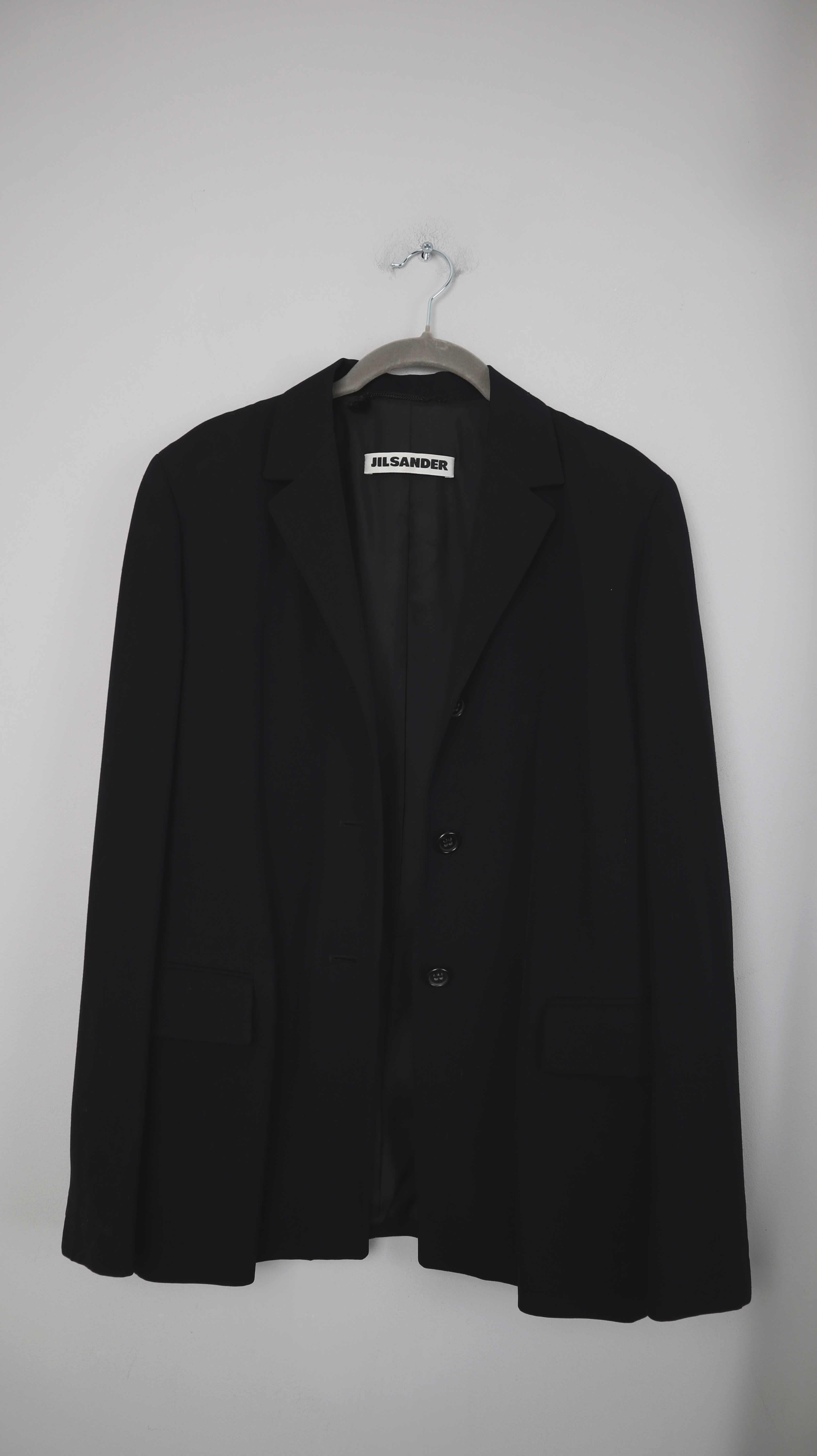 Jil Sander Blazer schwarz true Vintage basic 38 M Wolle Wollblazer Jacke