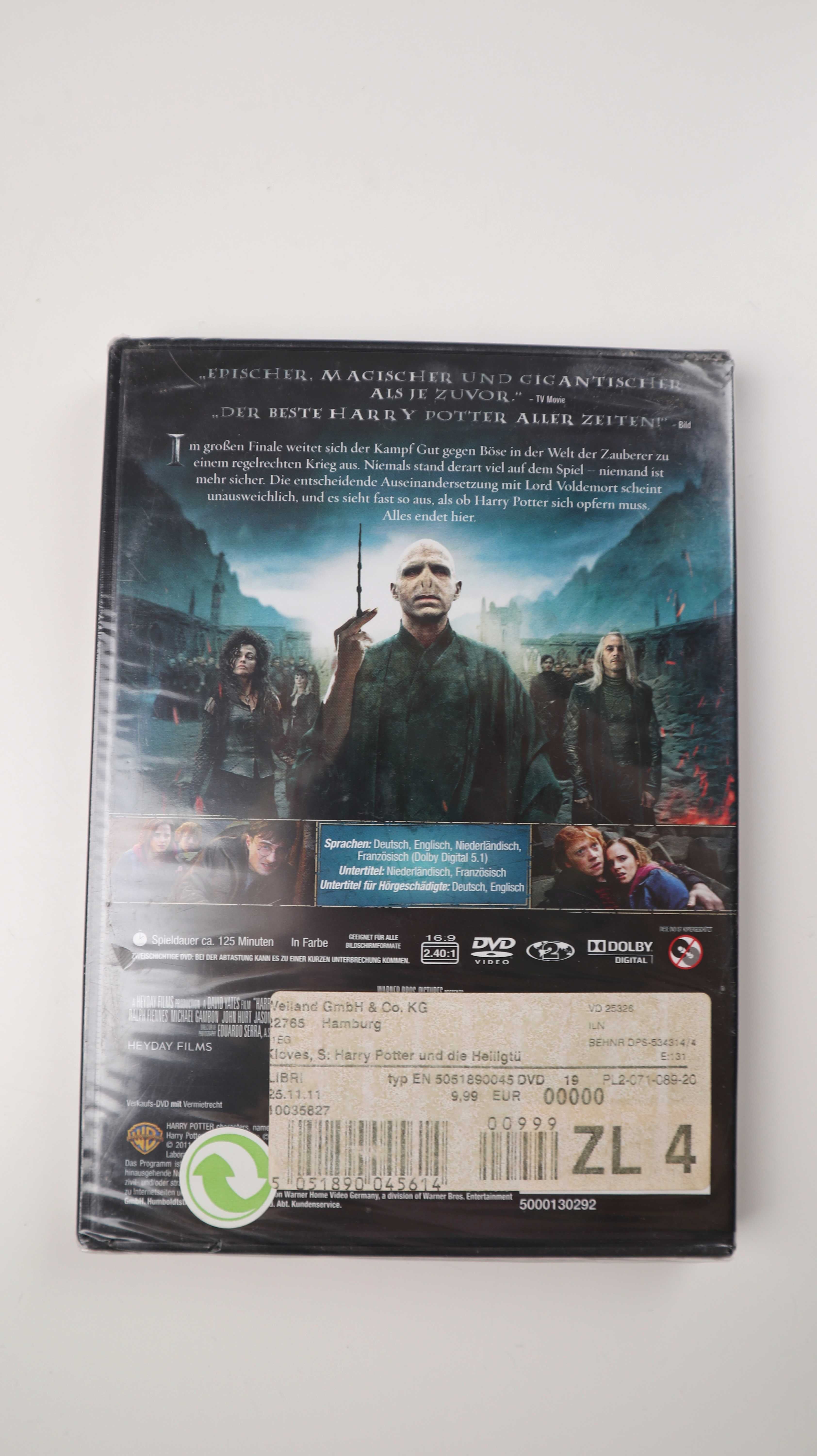 Harry Potter und die Heiligtümer des Todes Teil 2 Dvd Film