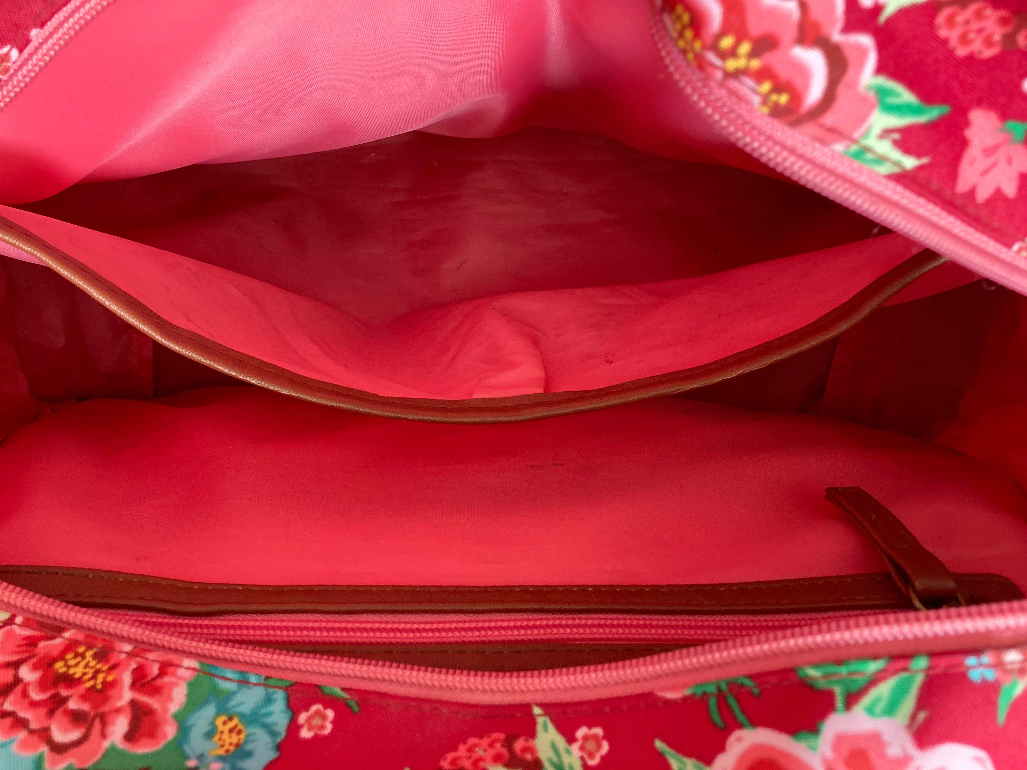 Basil Tasche Fahrradtasche Muster rot Umhängetasche Einkaufstasche