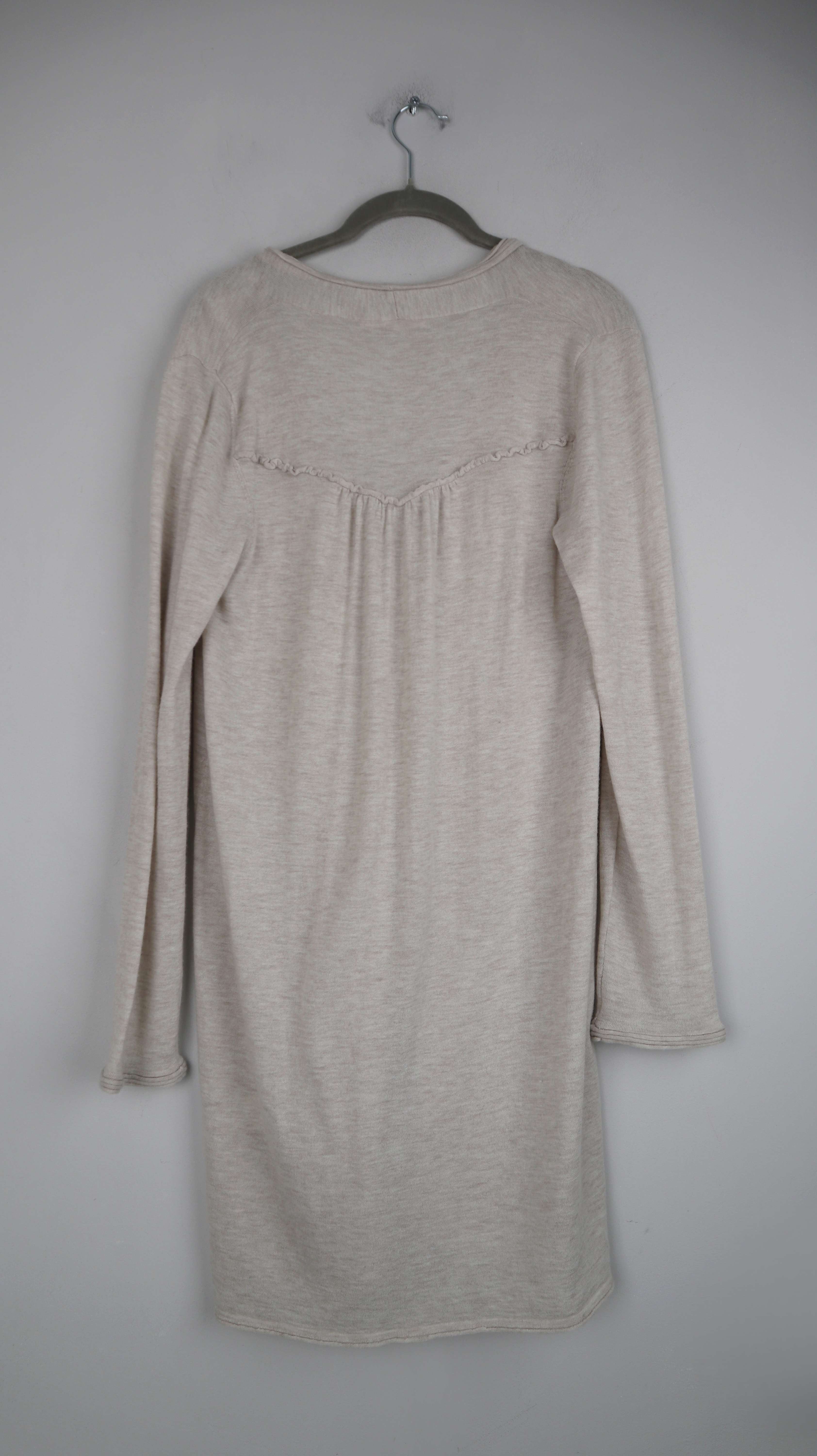 Bloom Strickjacke Beige Creme 42 Wolle Wollstrickjacke