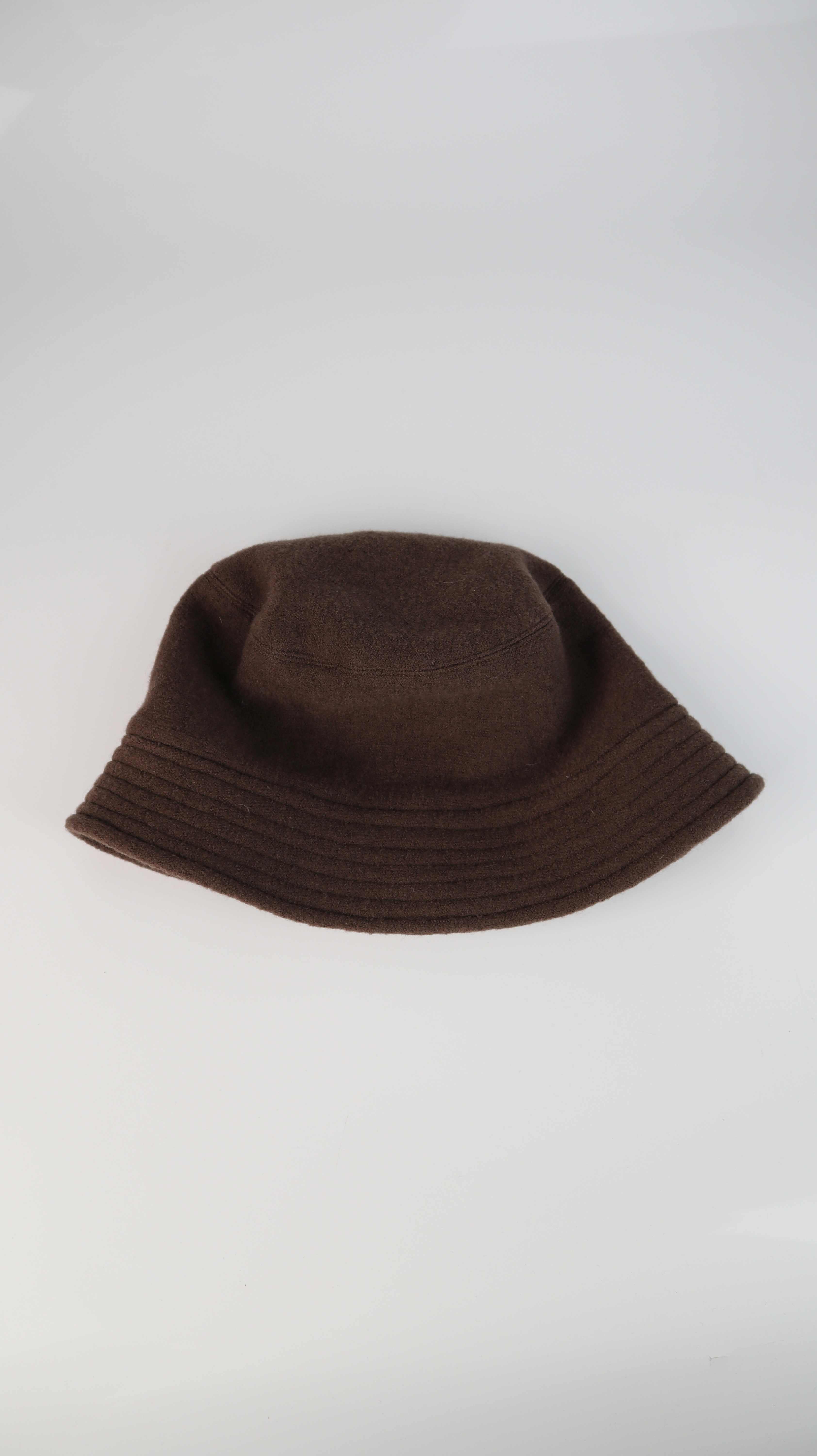 Angie Miller hut braun 57 Bucket Hat Anglerhut dunkelbraun