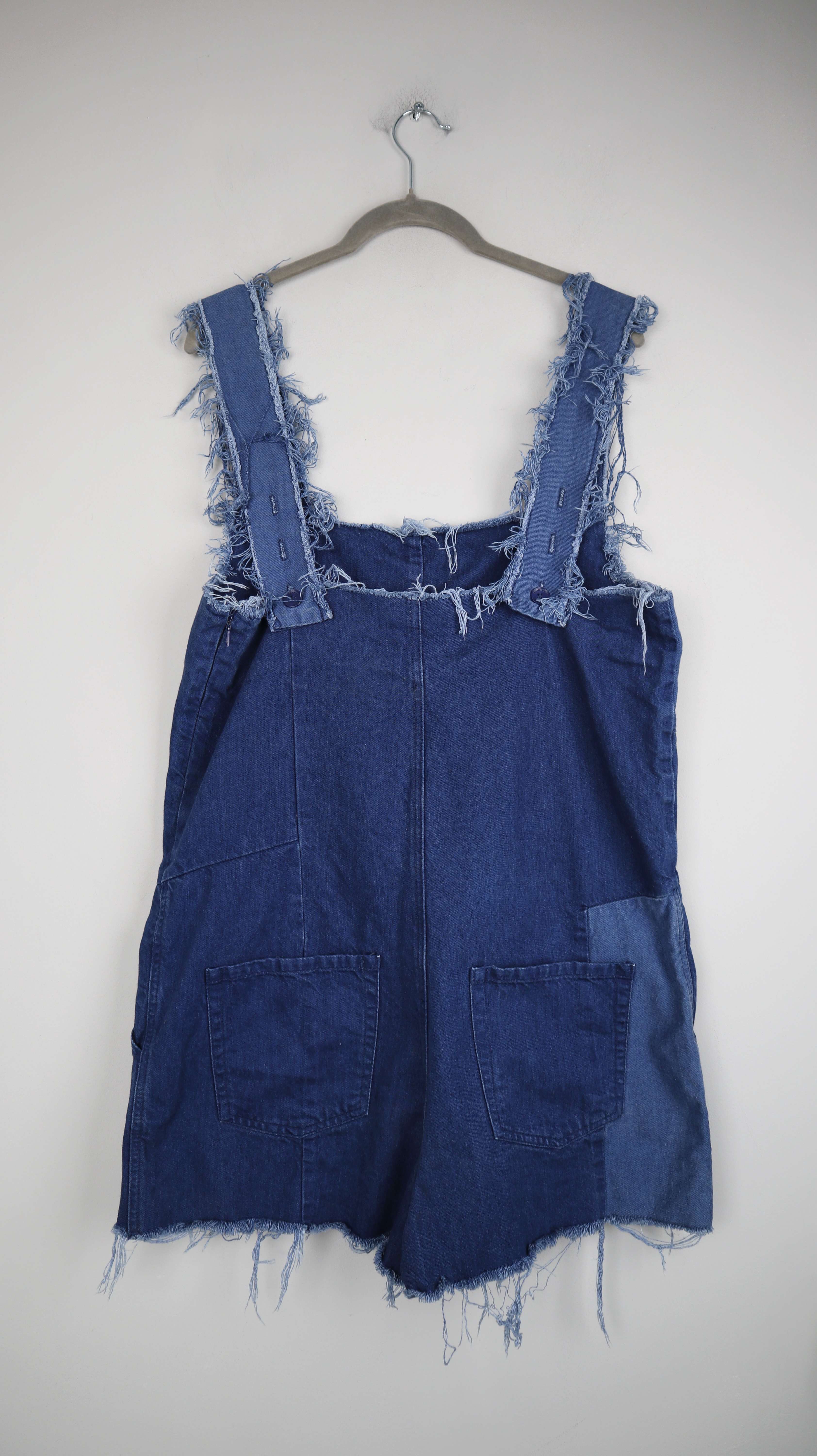 Zara Jumper Einteiler Jeansanzug Denim 40 L blau Latzhose