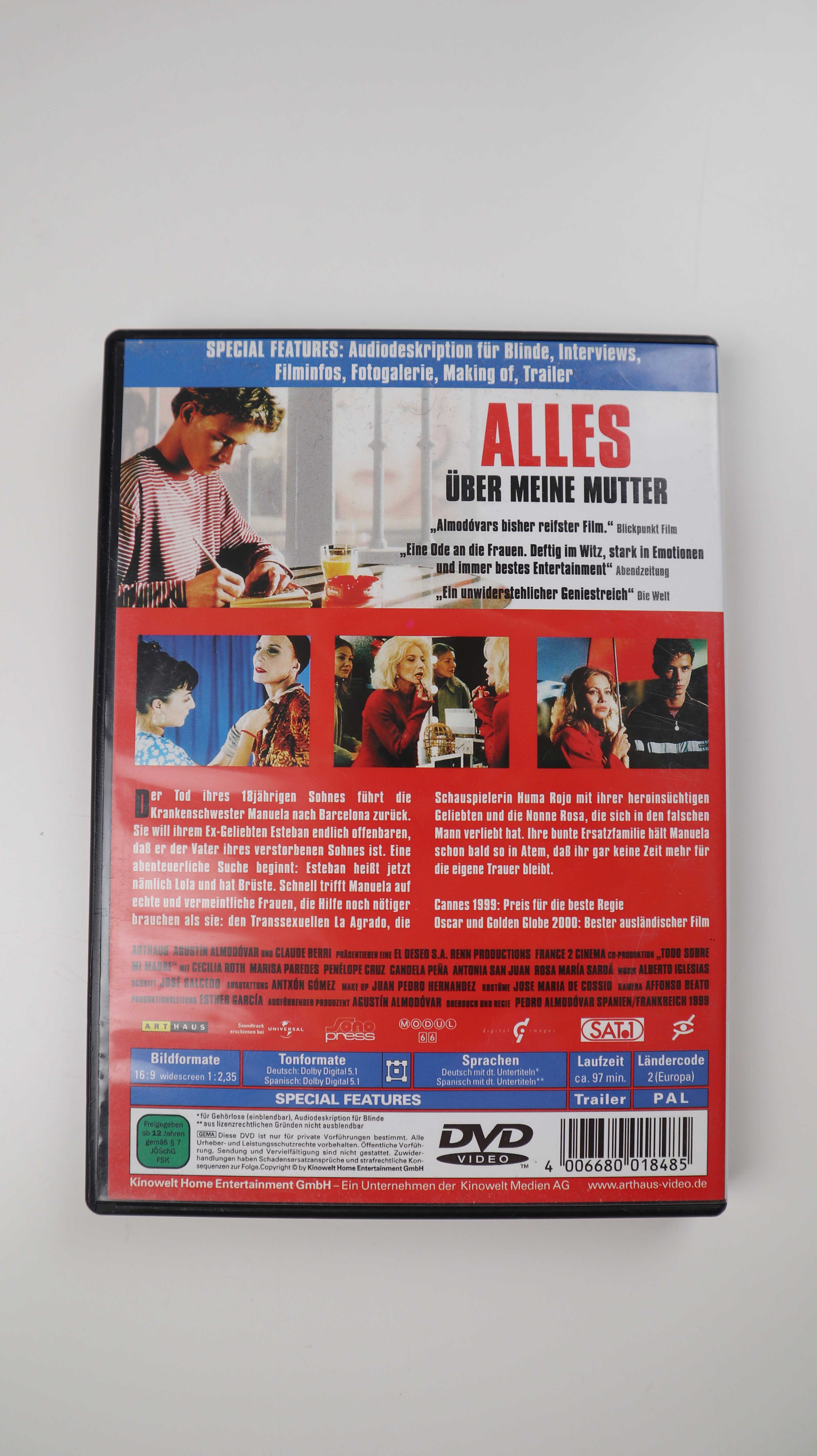 Alles über meine Mutter DVD Film